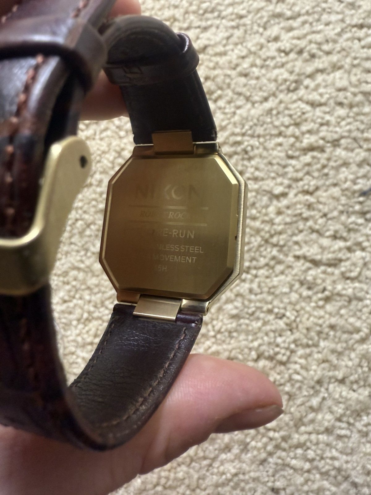 Nixon Nixon Re-Run Gold/Leather Size ONE SIZE - 3 Thumbnail
