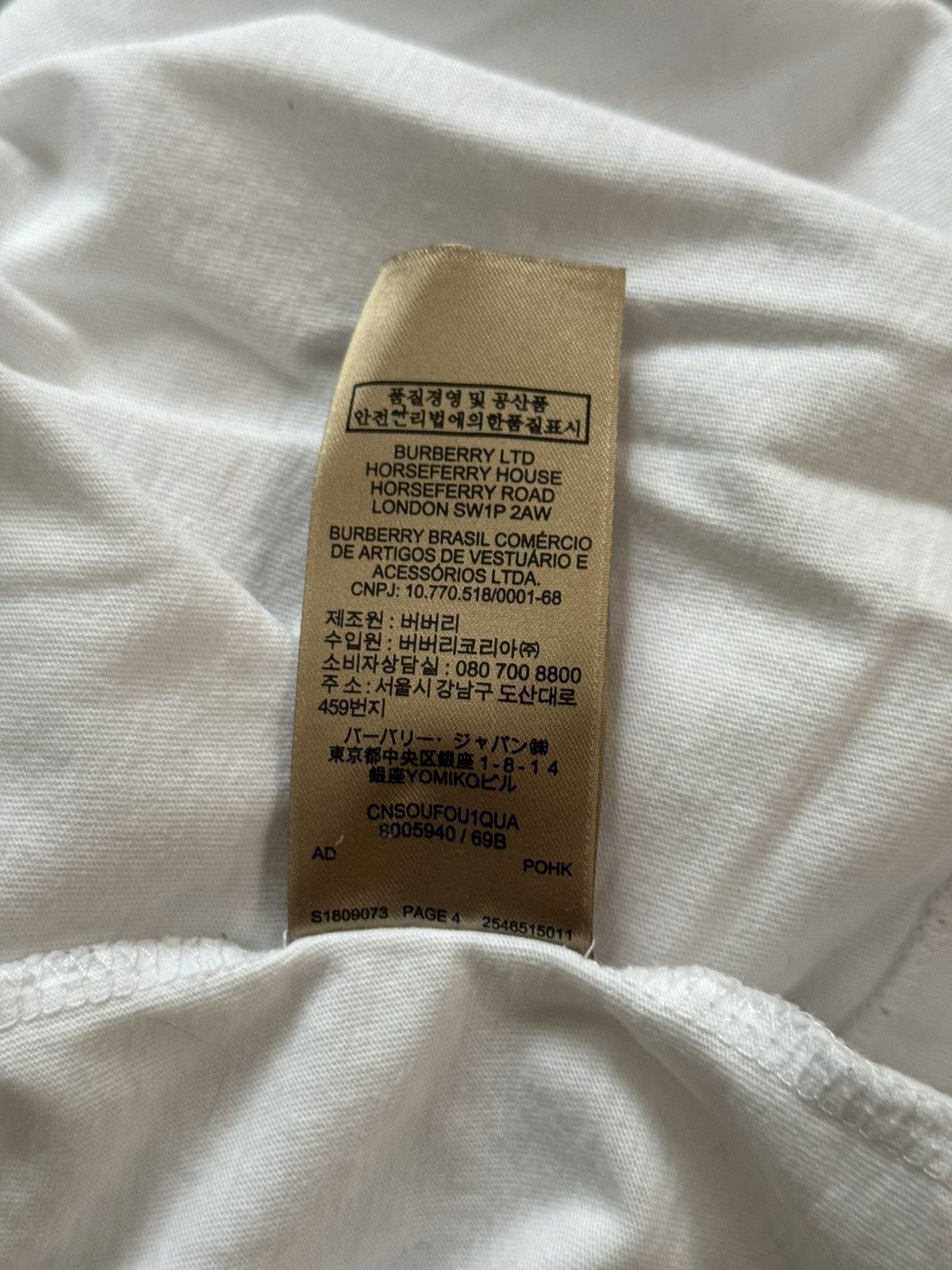 Burberry Burberry Logo Shirt Size US XL / EU 56 / 4 - 11 Thumbnail