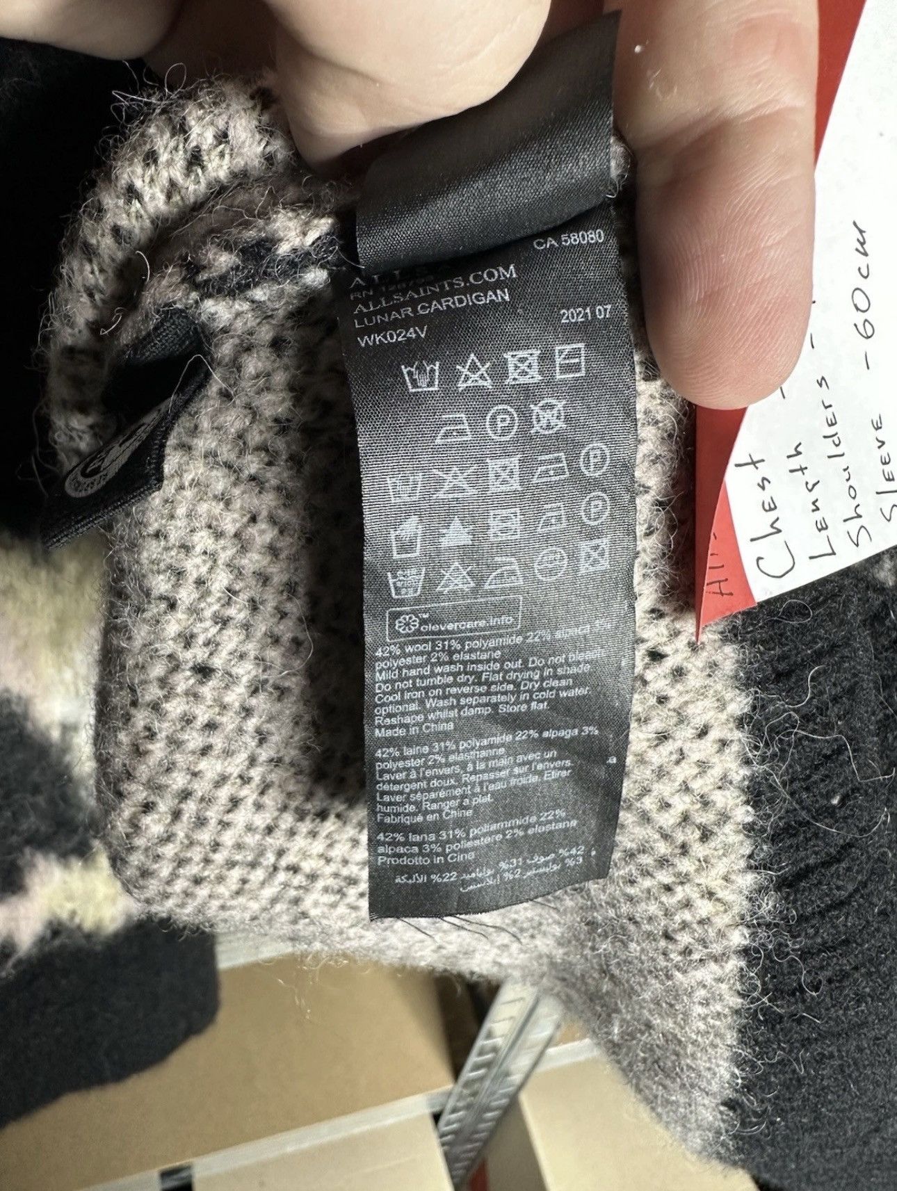 Allsaints AllSaints Lunar Cardigan Leopard Print Wool Alpaca Women's M Size M / US 6-8 / IT 42-44 - 7 Thumbnail