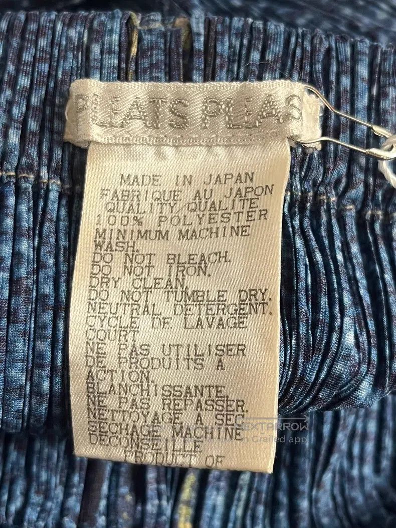 Issey Miyake Issey Miyake Snowflake Denim Midi Skirt Size 25" / US 0 / IT 36 - 3 Thumbnail