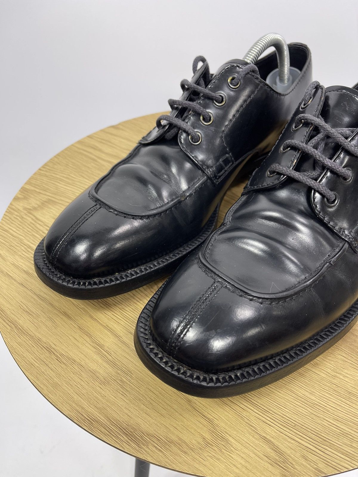 Prada Prada Men's 2EC229 Leather Shoes Size 8 US Black Italy Size US 8 / EU 41 - 2 Thumbnail