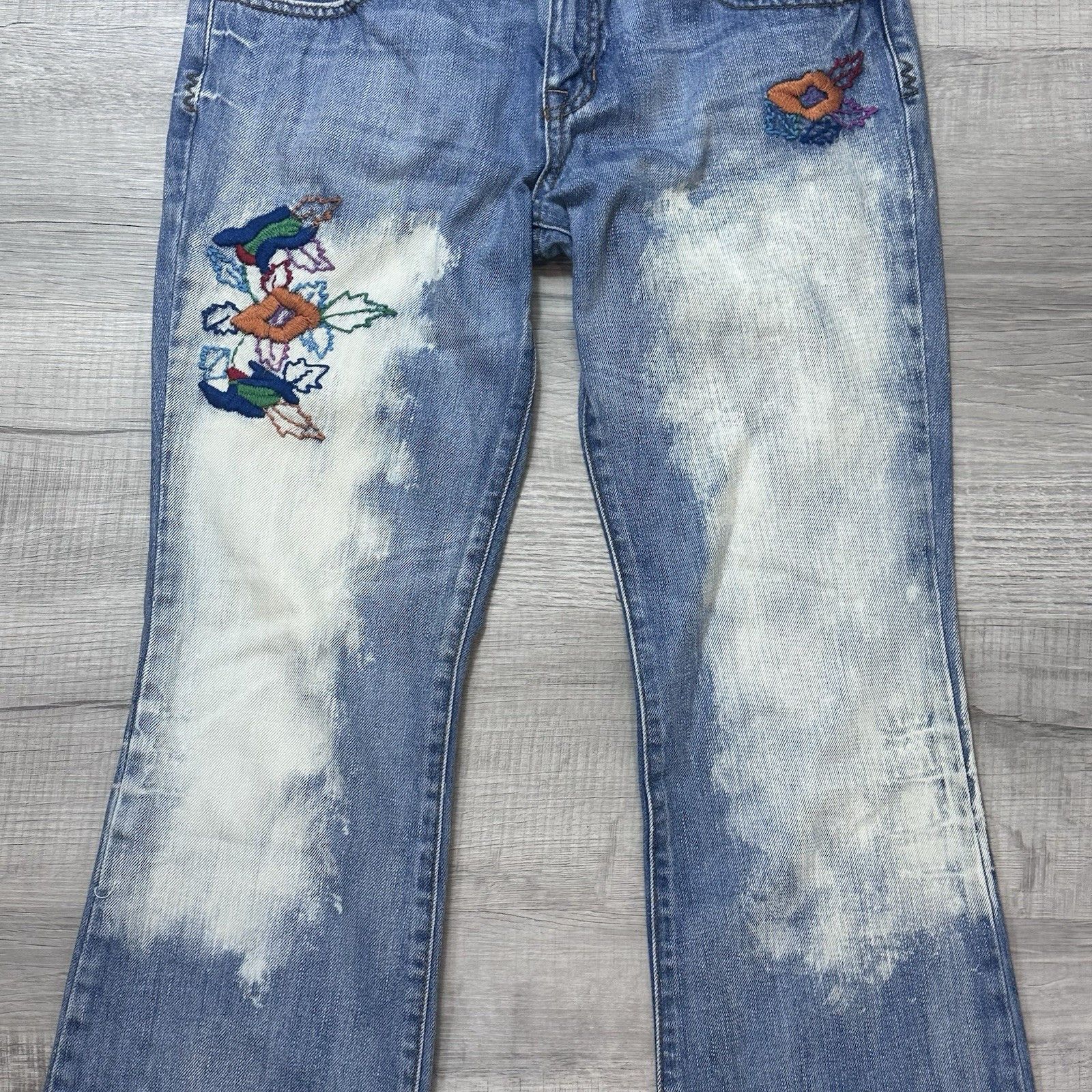 Billabong Y2K Boho Billabong Low Jeans Vintage 90's Flared Sz 7 30x32 Size 30" / US 8 / IT 44 - 3 Thumbnail