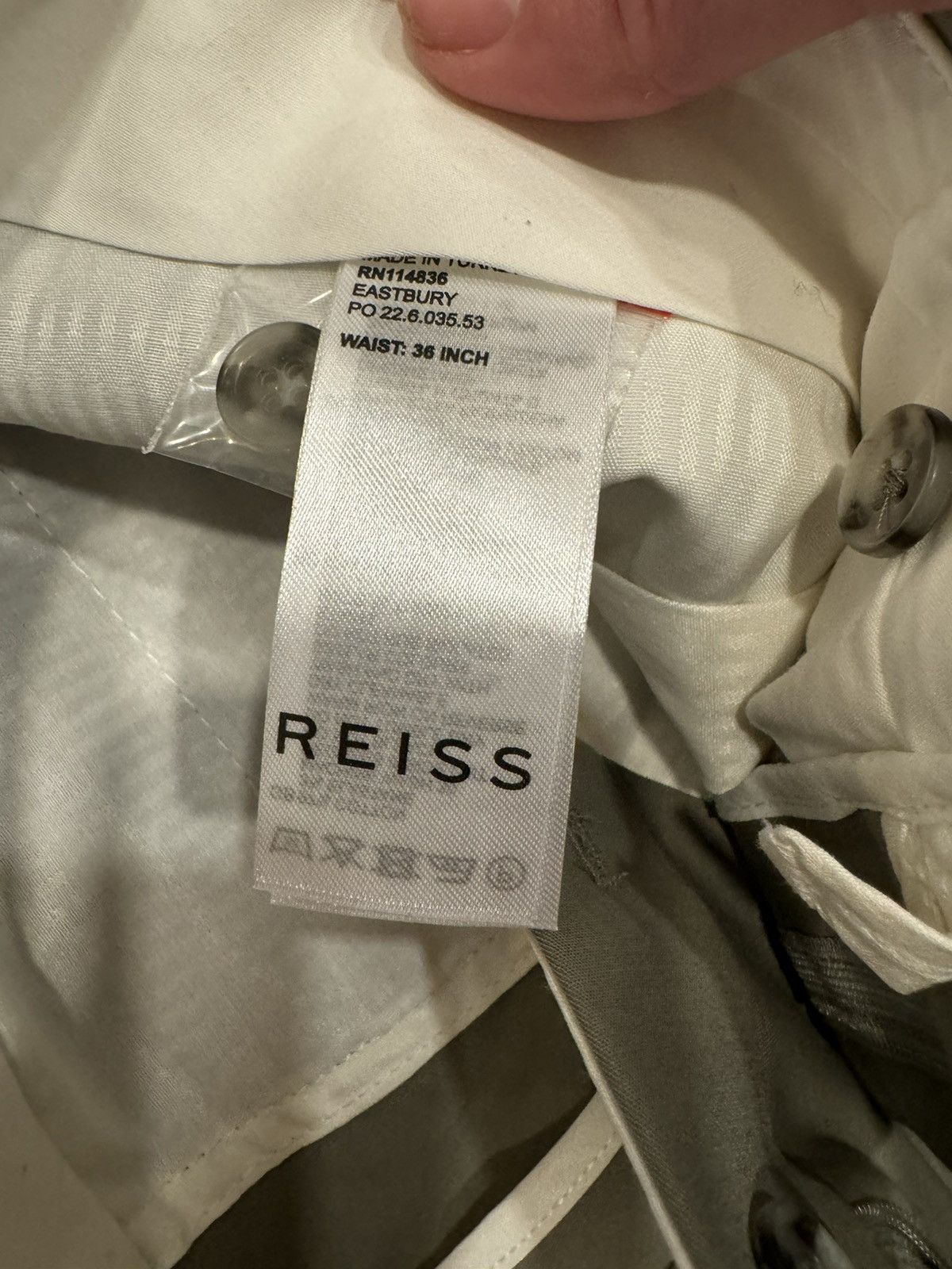 Reiss NEW Men’s Reiss Eastbury Slim Chino Pant Sage 36 Waist Size 36R - 5 Thumbnail