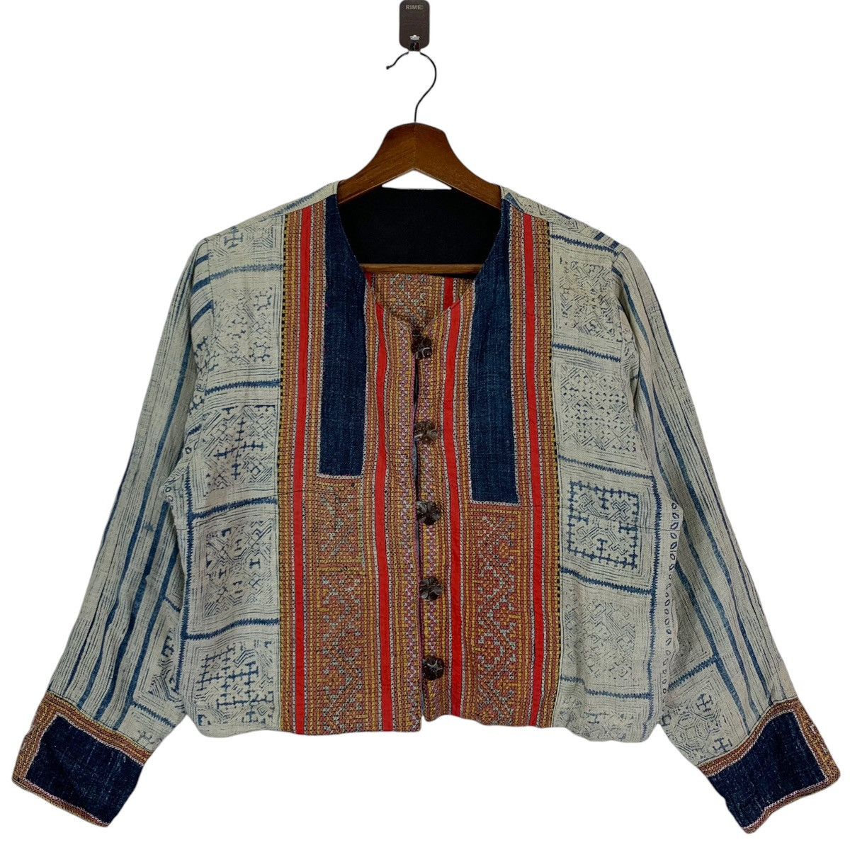 Japanese Brand × Vintage VINTAGE PATCH WORK BOMBER BUTTON JACKET Size US S / EU 44-46 / 1 - 1 Thumbnail