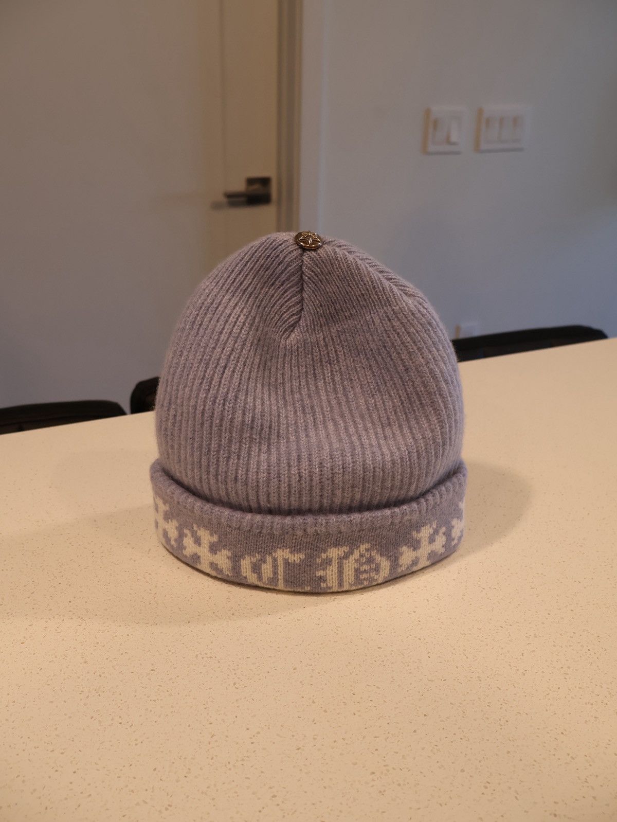 Chrome Hearts Chrome Hearts Blue Cashmere Big Daddy Beanie Size ONE SIZE - 8 Thumbnail