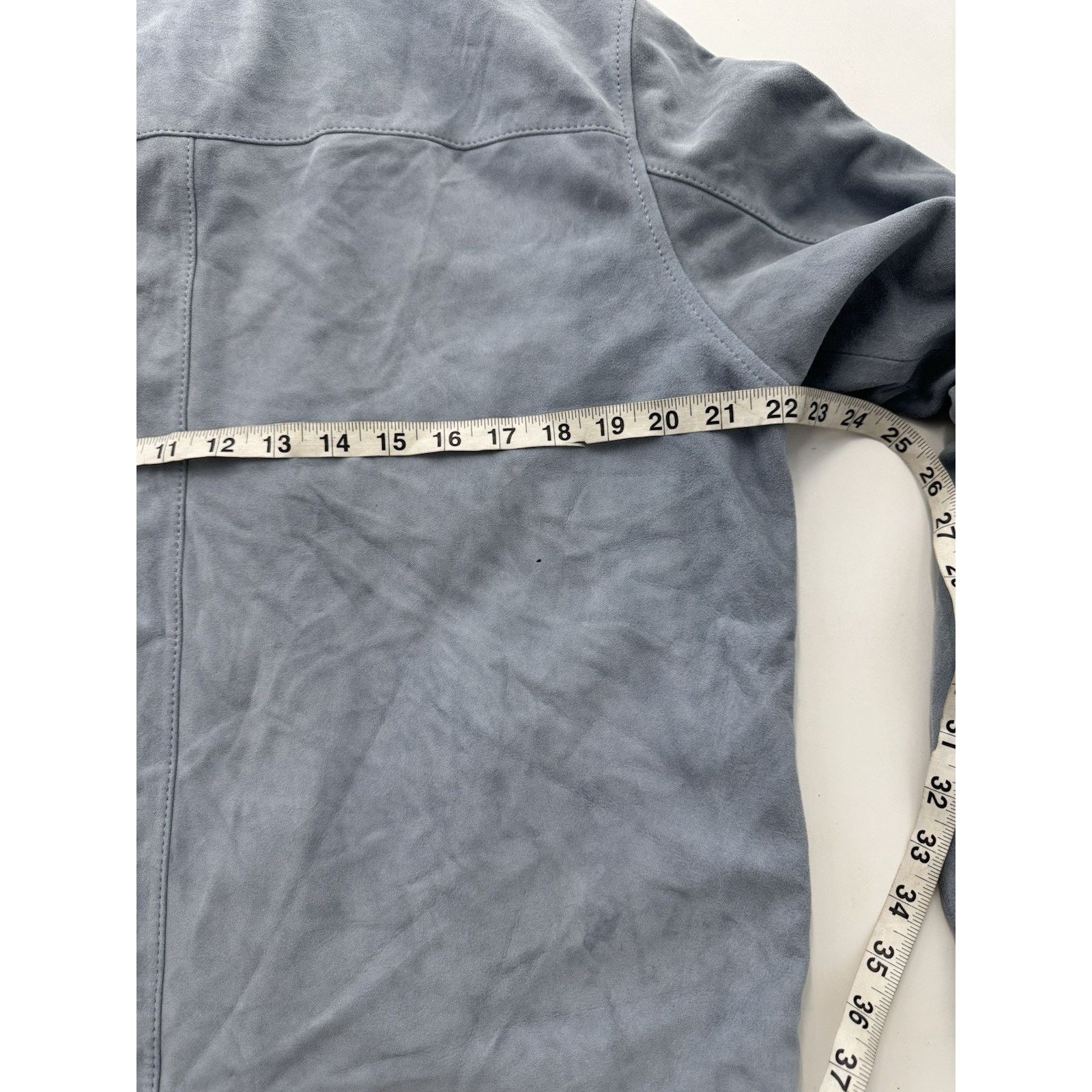 David Donahue DAVID DONAHUE Suede Jacket Unreleased Medium Cloud Blue Size US M / EU 48-50 / 2 - 3 Thumbnail