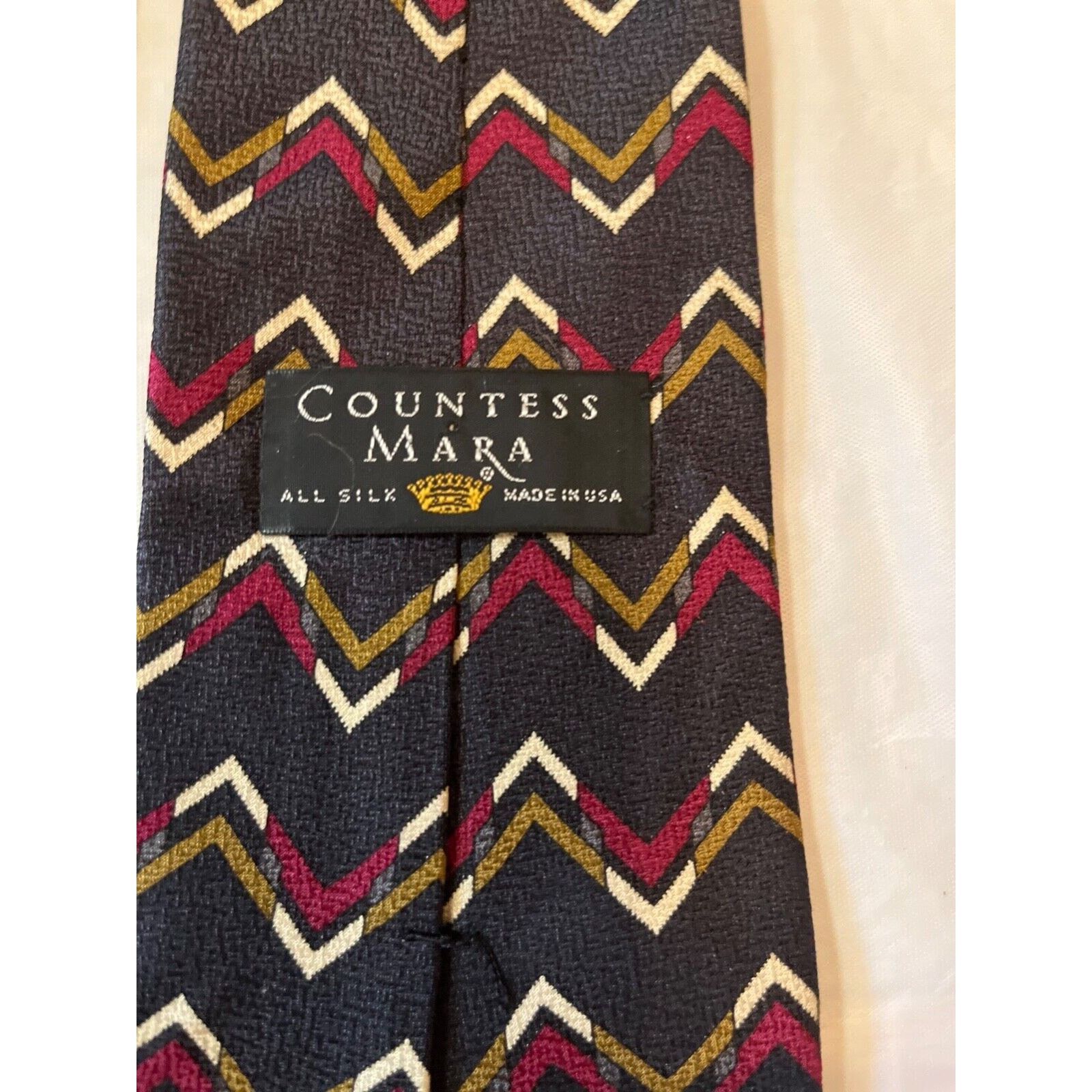 Countess Mara Silk Tie - Countess Mara - Vintage Necktie ~ Size ONE SIZE - 7 Thumbnail