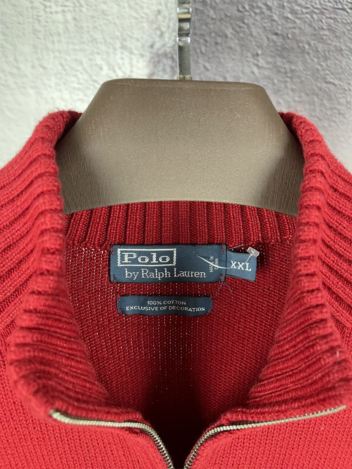 Polo Ralph Lauren Polo Ralph Lauren vintage 1/2 zip knitted sweater pullover Size US XXL / EU 58 / 5 - 4 Thumbnail