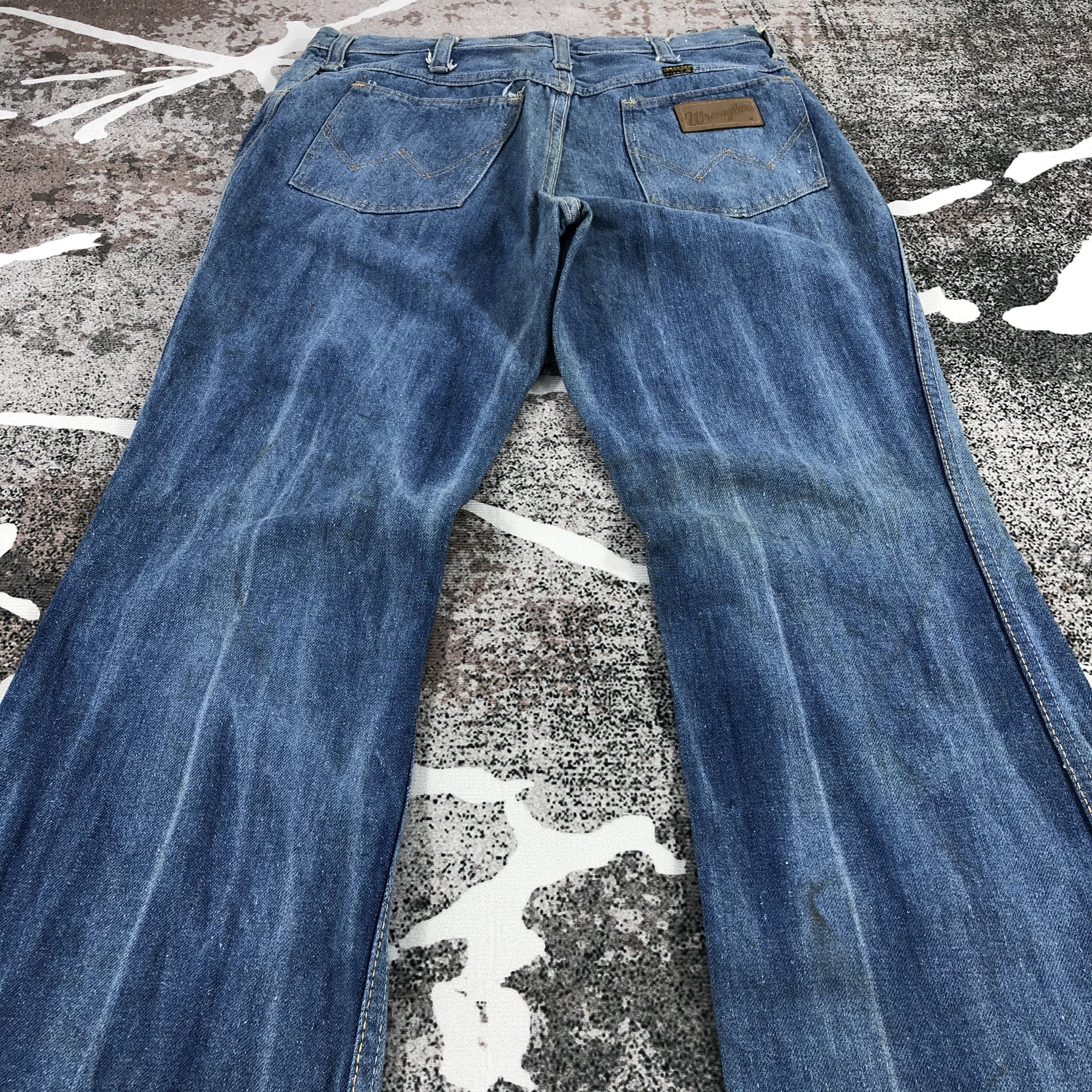 Wrangler Vintage Wrangler Jeans Blue Wash Flare Denim KJ685 Size US 29 - 3 Thumbnail