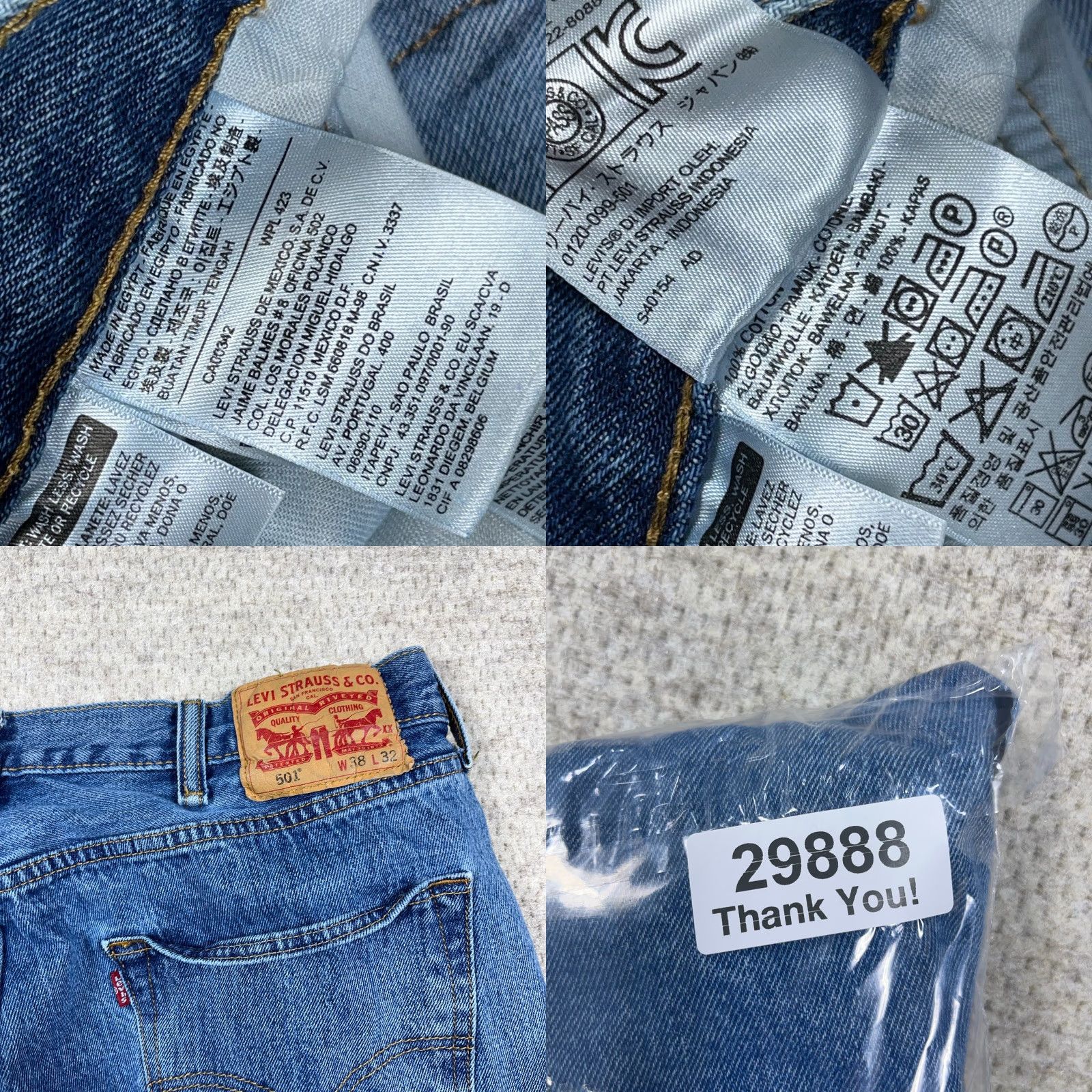 Levi's VINTAGE Levi's 501 Jeans Men 38x32 Straight Regular Fit Med Wash Button Fly Faded Size US 38 / EU 54 - 9 Thumbnail