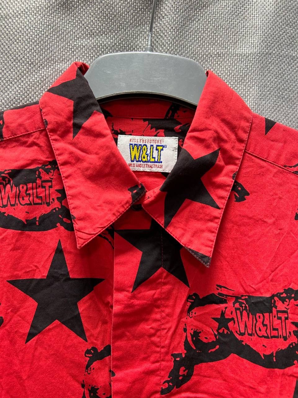 Designer × W&LT W&lt W Lt Walter Van Beirendonck Red Printed Shirt Size US M / EU 48-50 / 2 - 2 Thumbnail