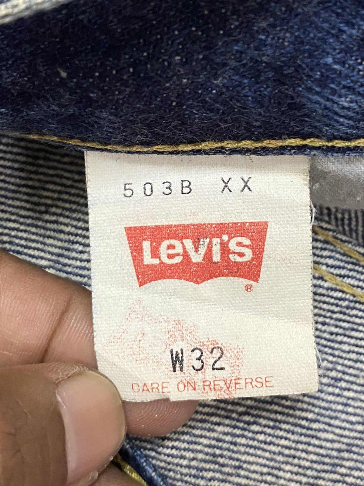Levi's Vintage Clothing Japan Vintage Levis 503B 90’s Big E Selvedge Short Jeans Size US 31 - 13 Thumbnail