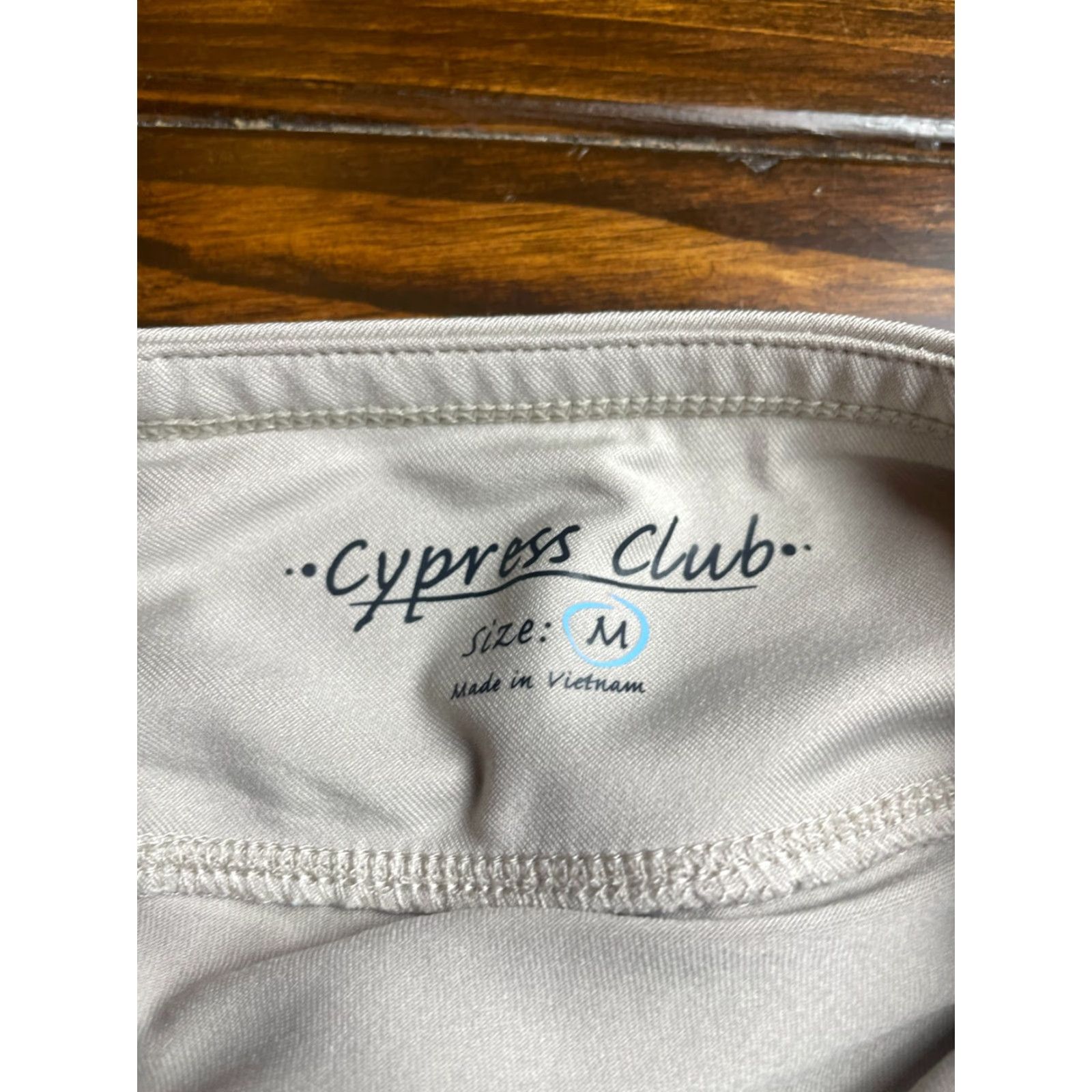 Vintage Cypress Club Skirt Women's M Tan Mini Pockets Casual Short Polyester Brown Solid 90s? Size 32" / US 10 / IT 46 - 6 Thumbnail