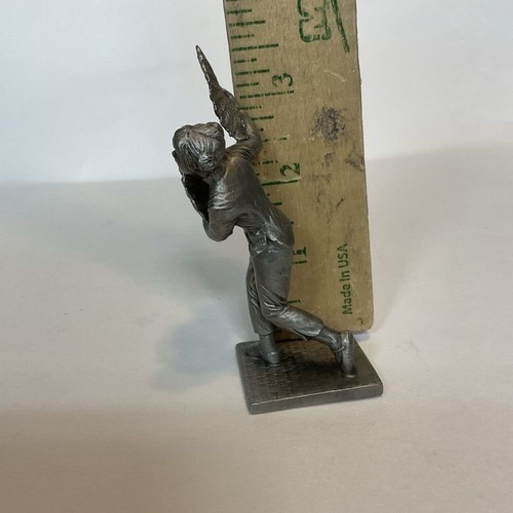 Other Royal Selangor Pewter Chinese Fan Dancer Figure 3 3/4" Tall Size ONE SIZE - 3 Thumbnail