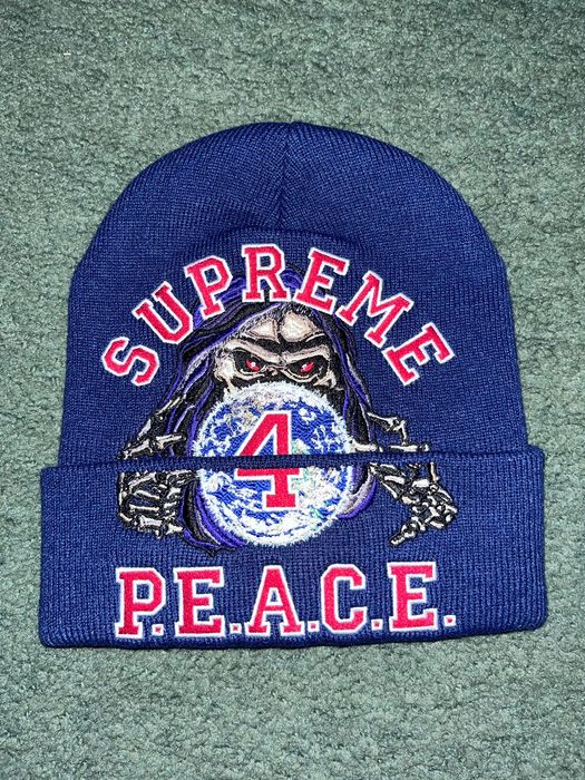 Supreme Supreme Peace Embroidered Beanie | Grailed