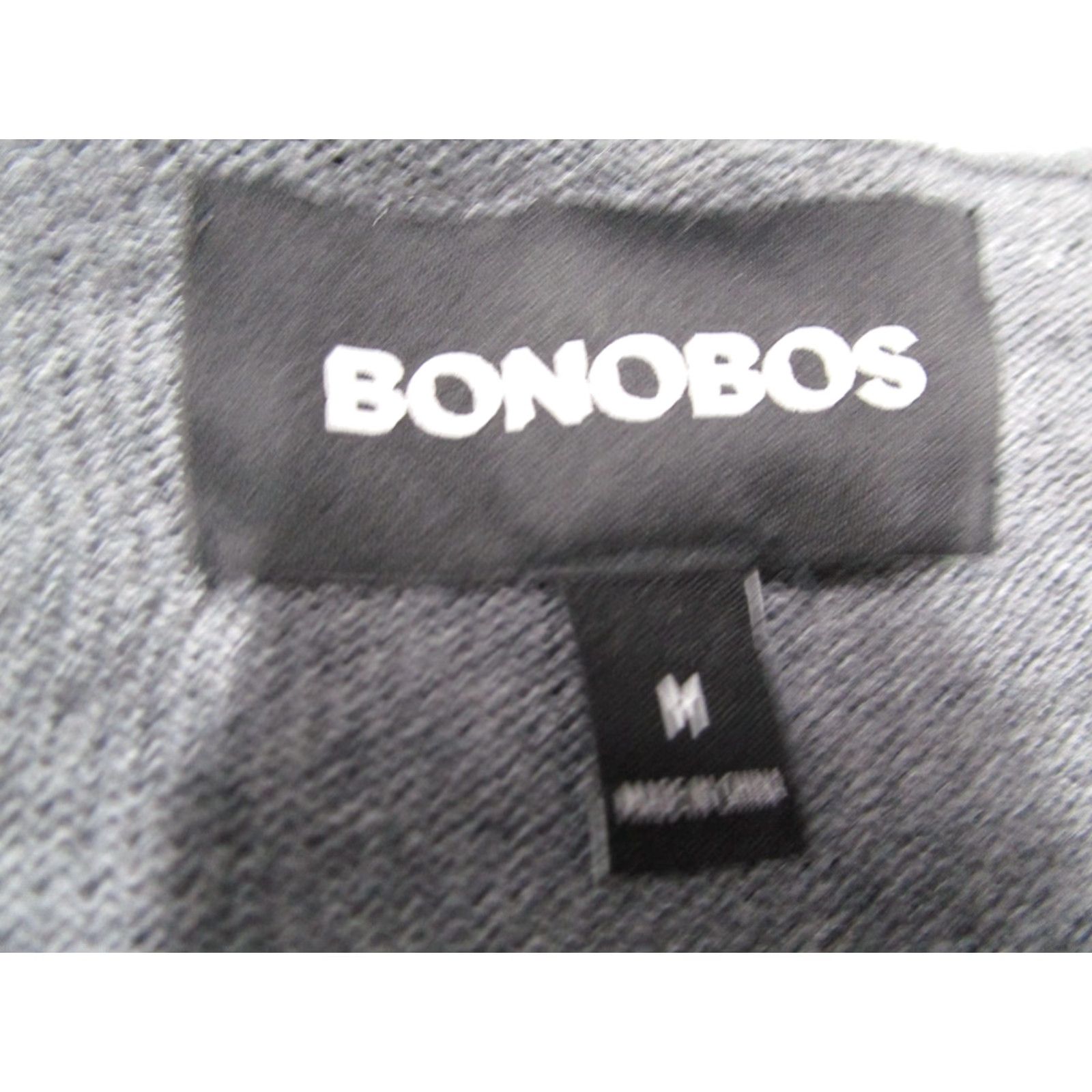Bonobos Bonobos Mens Sweater V-Neck Pullover Long Sleeve Gray 100% Merino Wool Knit Modern Casual Shirt Size US M / EU 48-50 / 2 - 3 Thumbnail