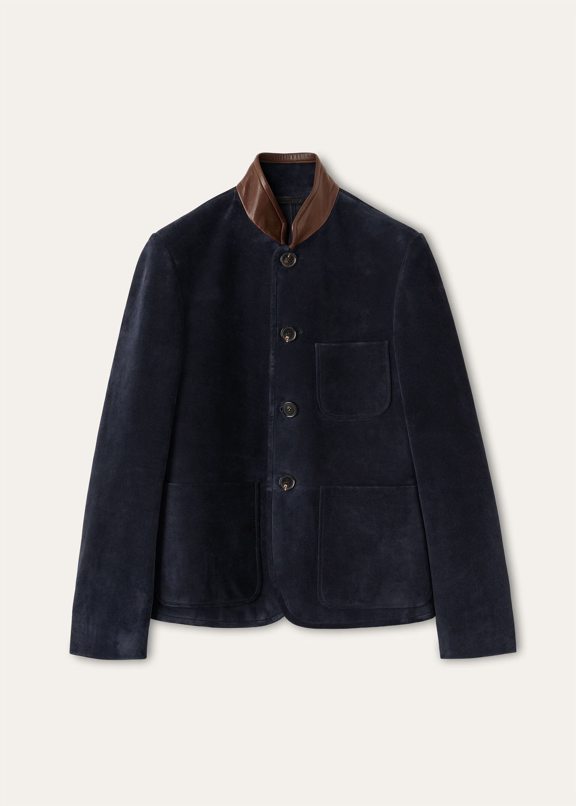 Loro Piana os11x0426 FAQ6062 Spagna Mini Jacket in Blue Navy Size M / US 6-8 / IT 42-44 - 1 Thumbnail
