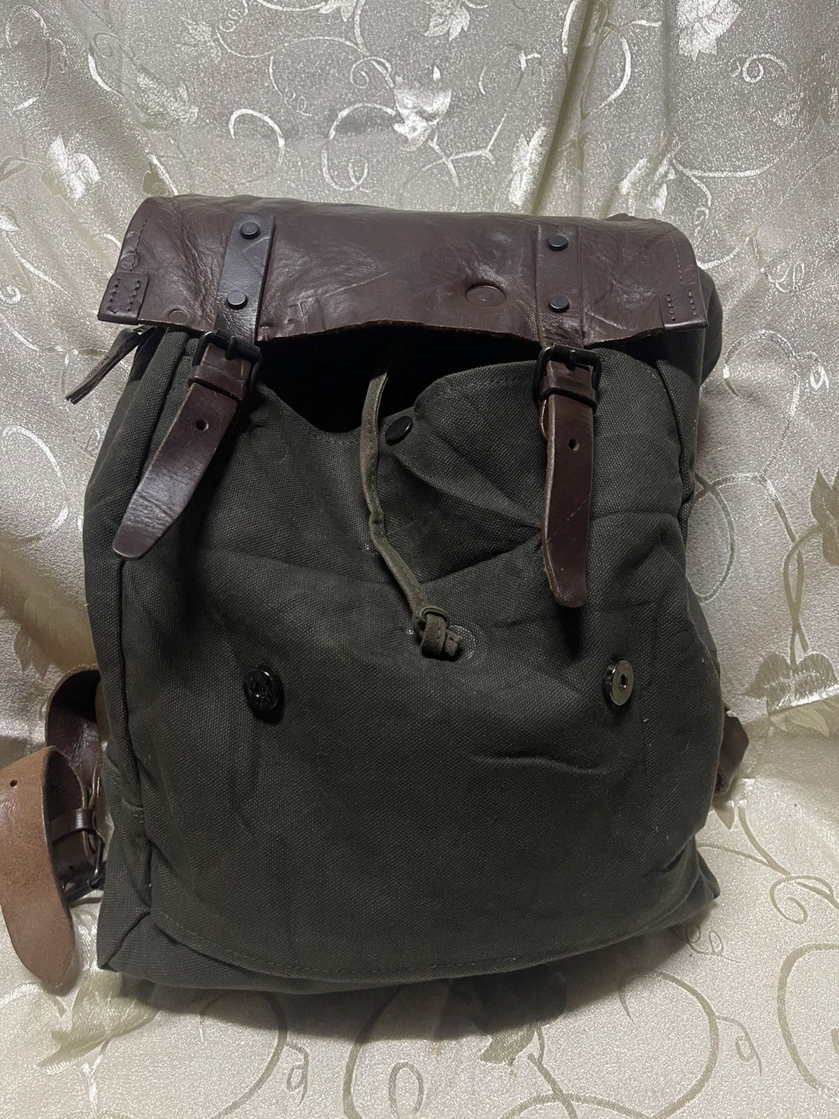 PATINA + STYLE LEATHER RUCKSACK BACKPACK