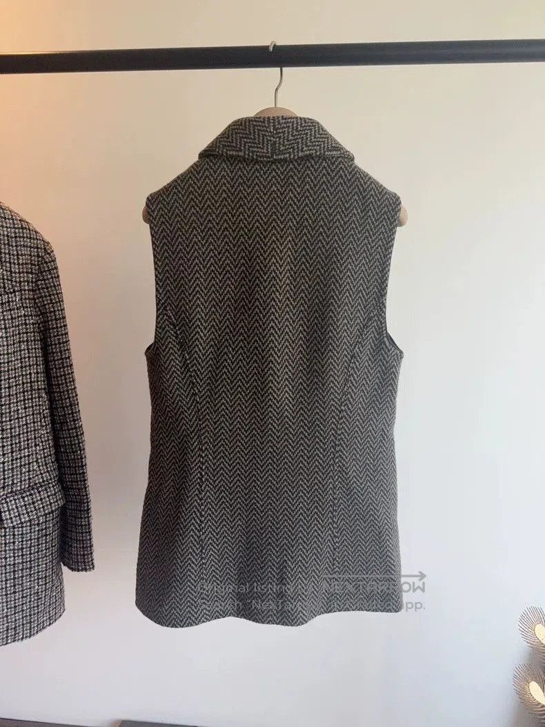 Loro Piana Loro Piana Cashmere Herringbone Vest. Size US M / EU 48-50 / 2 - 2 Thumbnail