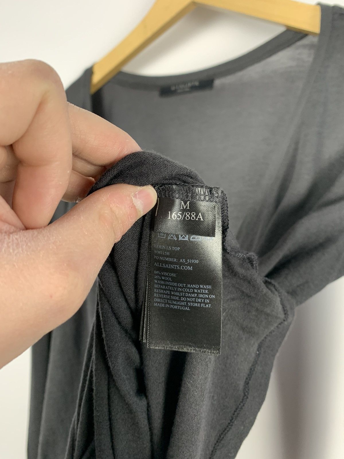 Allsaints Alllsaints Kerin LS Top Wrap Effect Long Sleeve Tee Ladies Size M / US 6-8 / IT 42-44 - 15 Thumbnail