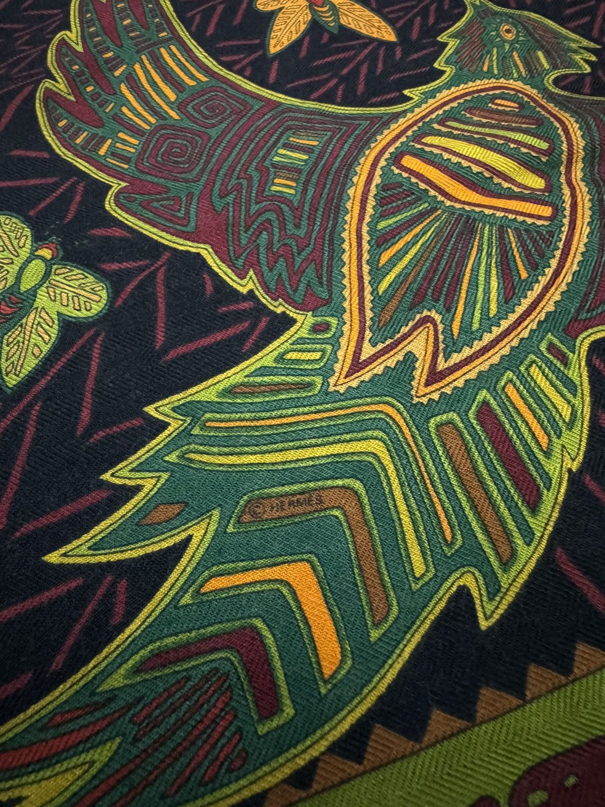 Hermes HERMES LEGENDE KUNA PEUPLE DE PANAMA CASHMERE SILK SCARF Size ONE SIZE - 8 Thumbnail