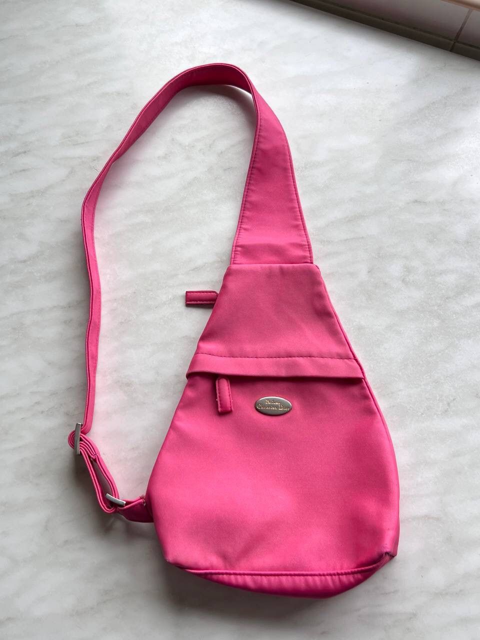 Christian Dior Monsieur × Dior × Vintage Vintage Christian Dior Parfums Saddle Bag Sling Sparkle Pink Size ONE SIZE - 3 Thumbnail