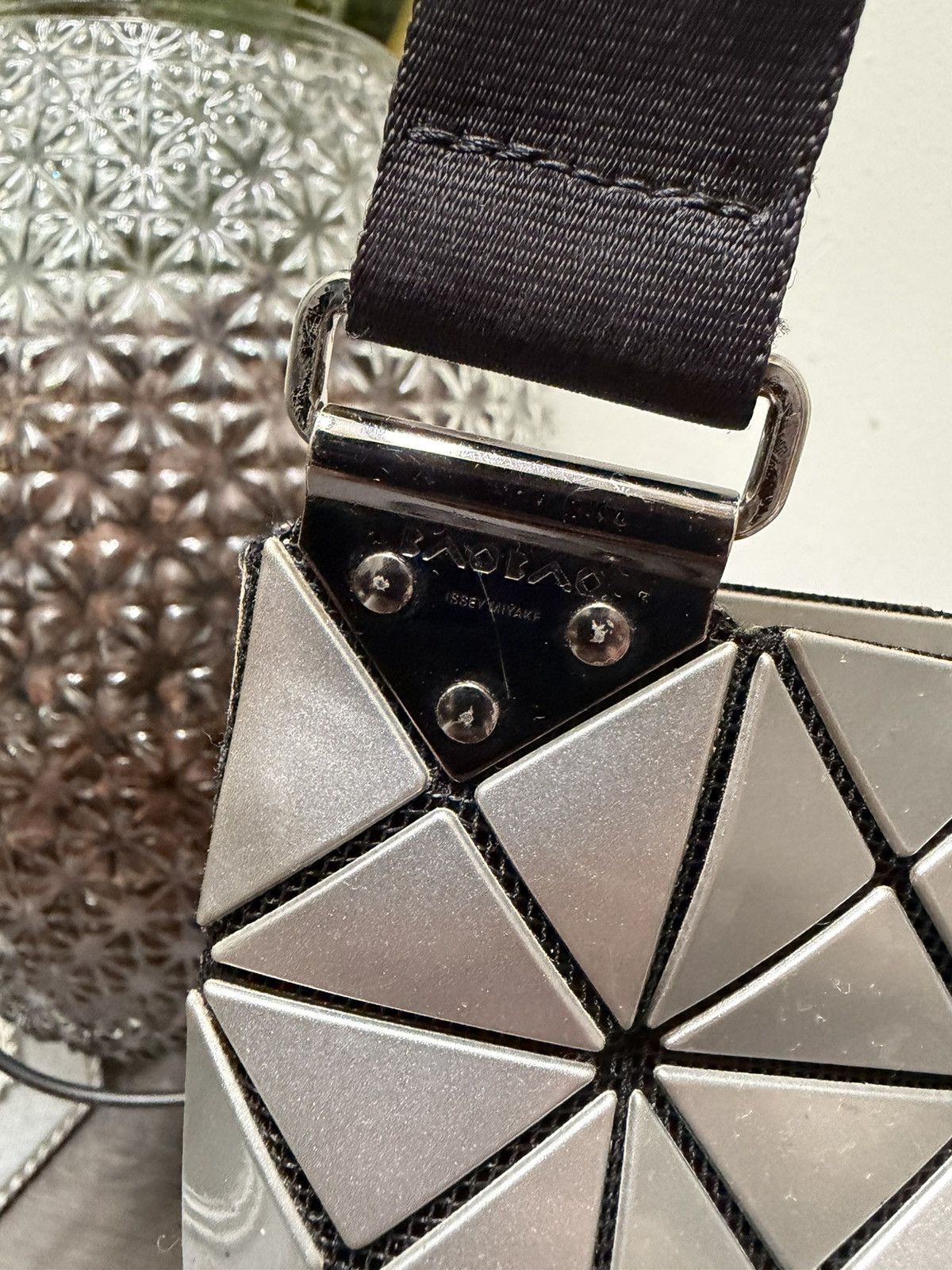 Issey Miyake Bao Bao Vintage Bao Bao Issey Miyake Silver Crossbody Bag Size ONE SIZE - 4 Thumbnail