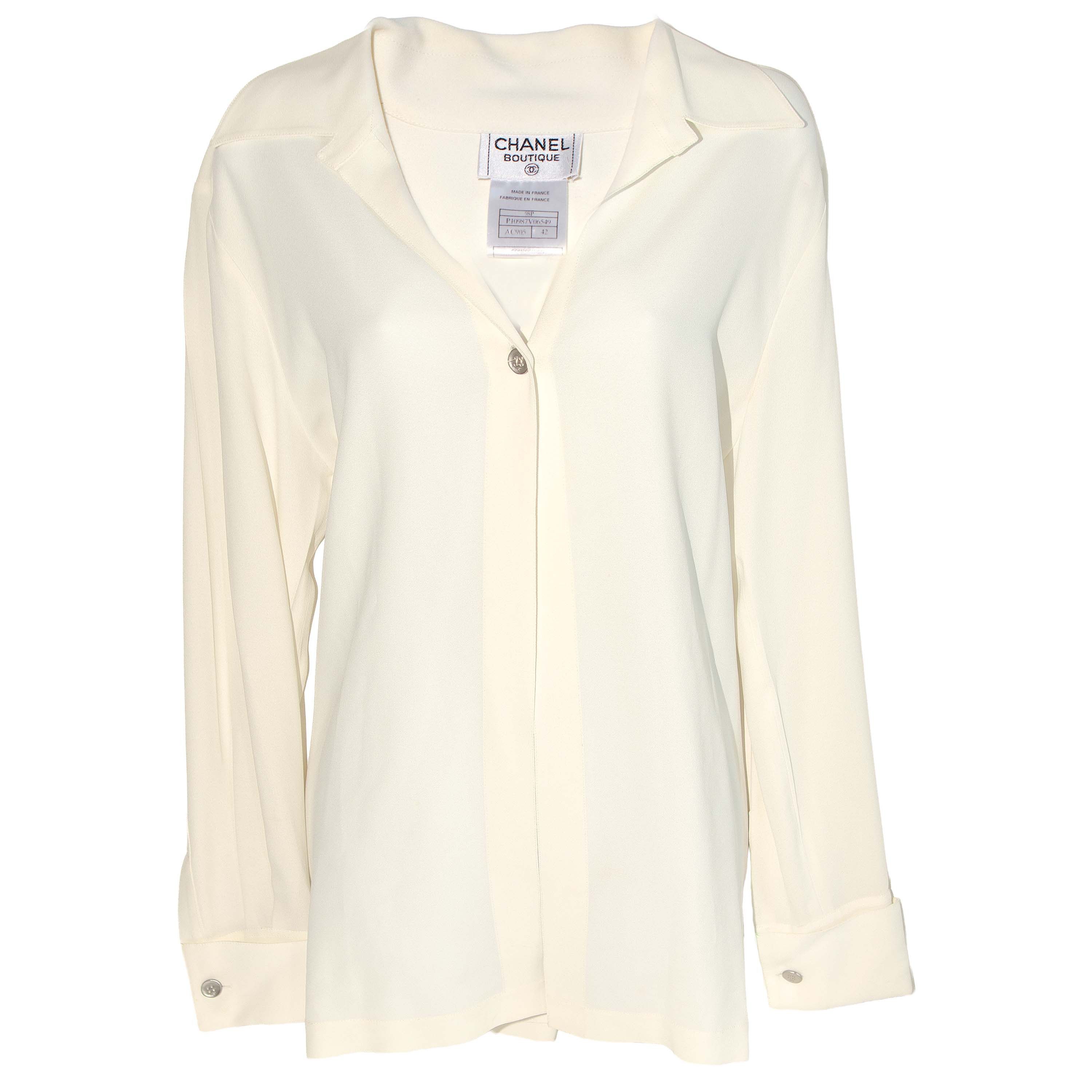 Chanel Vintage Chanel long sleeve shirt Size M / US 6-8 / IT 42-44 - 9 Thumbnail