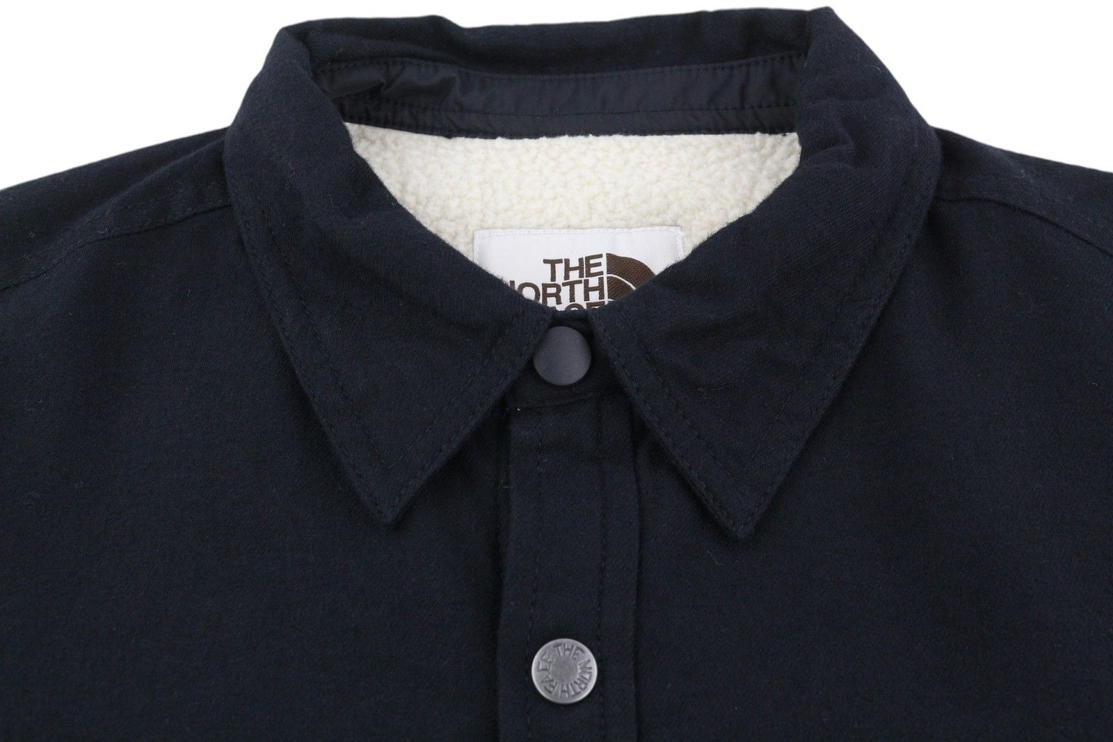 The North Face CAMPSHIRE S Black Overshirt Fleece Lined Snap Button 84367 Size US S / EU 44-46 / 1 - 5 Thumbnail