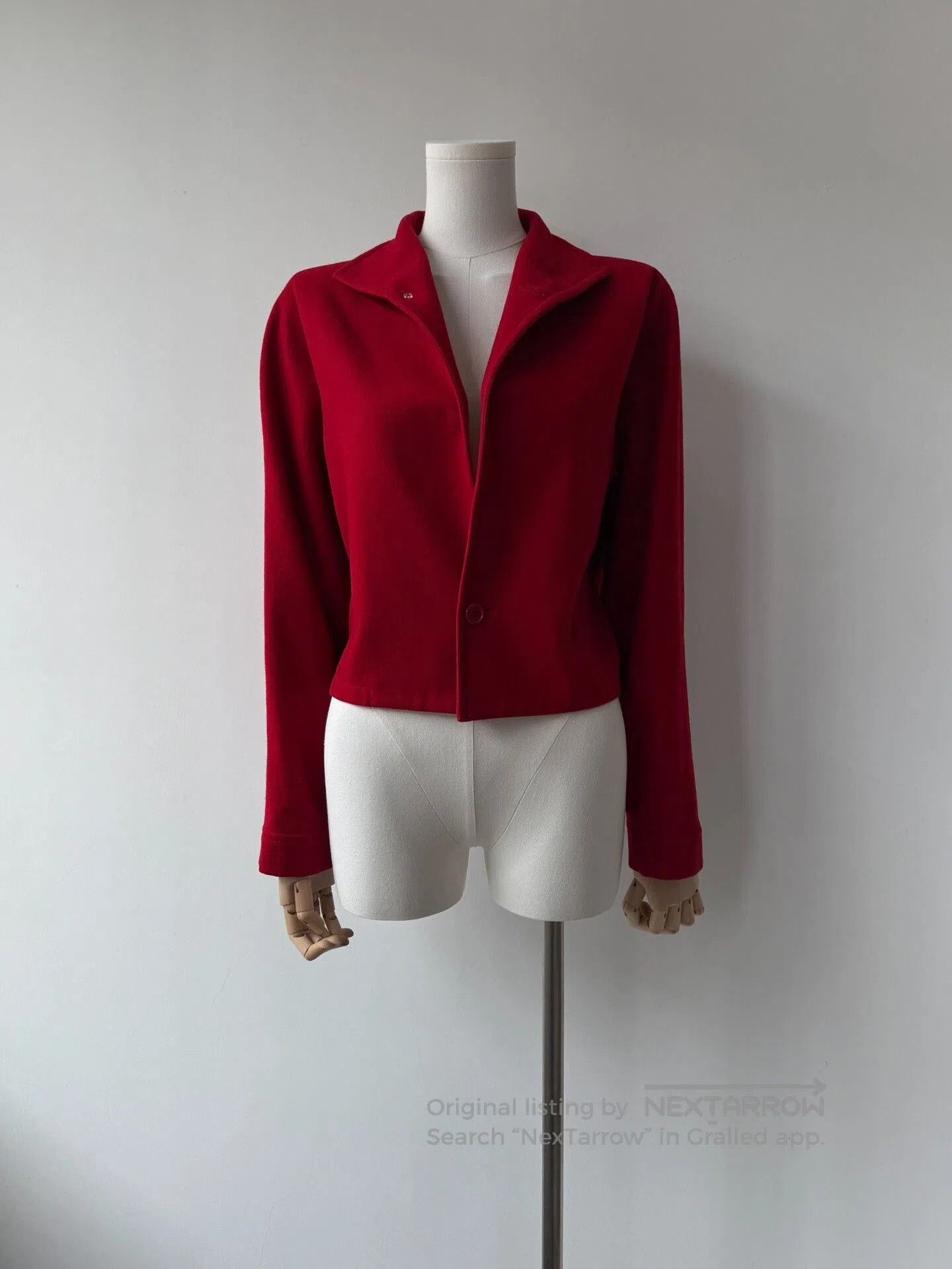 Y's Yohji Yamamoto Y's Red Wool Jacket. Size M / US 6-8 / IT 42-44 - 5 Thumbnail