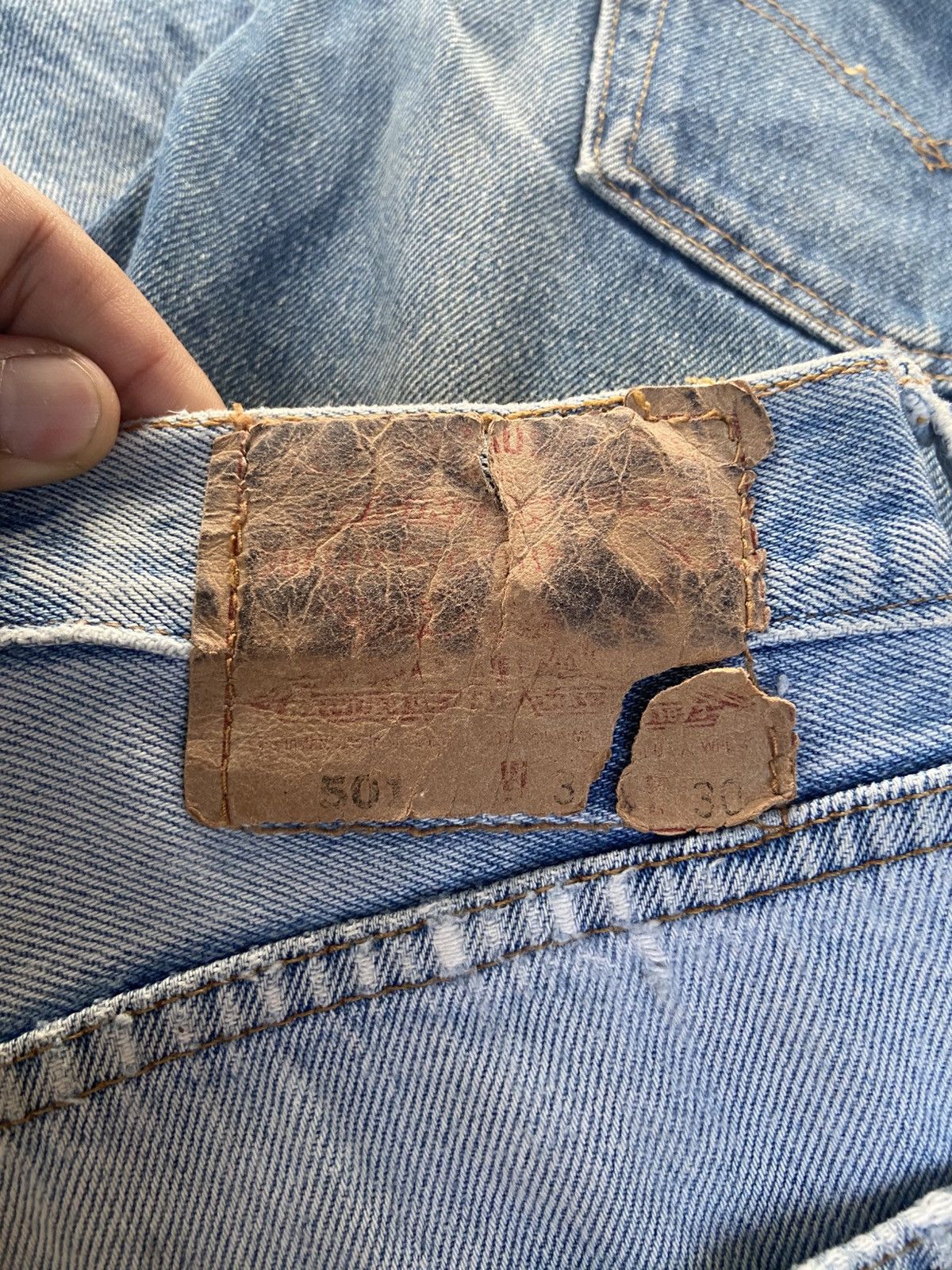 Levi's Vintage Levi’s 501 Distressed Denim Pant Size US 34 / EU 50 - 7 Thumbnail