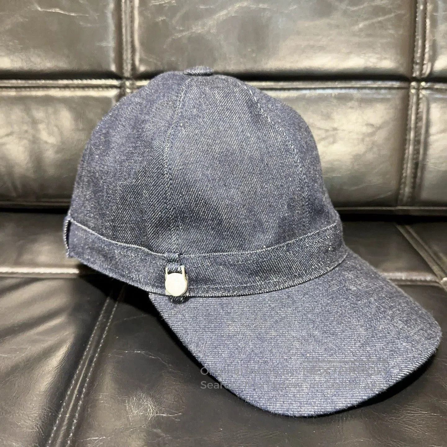 Hermes hermès denim baseball cap with logo. Size ONE SIZE - 1 Thumbnail