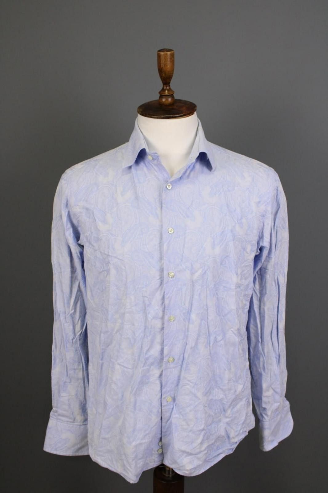 Etro Etro Milano Blue Paisley Button Down Shirt Size 41 Size US M / EU 48-50 / 2 - 1 Thumbnail