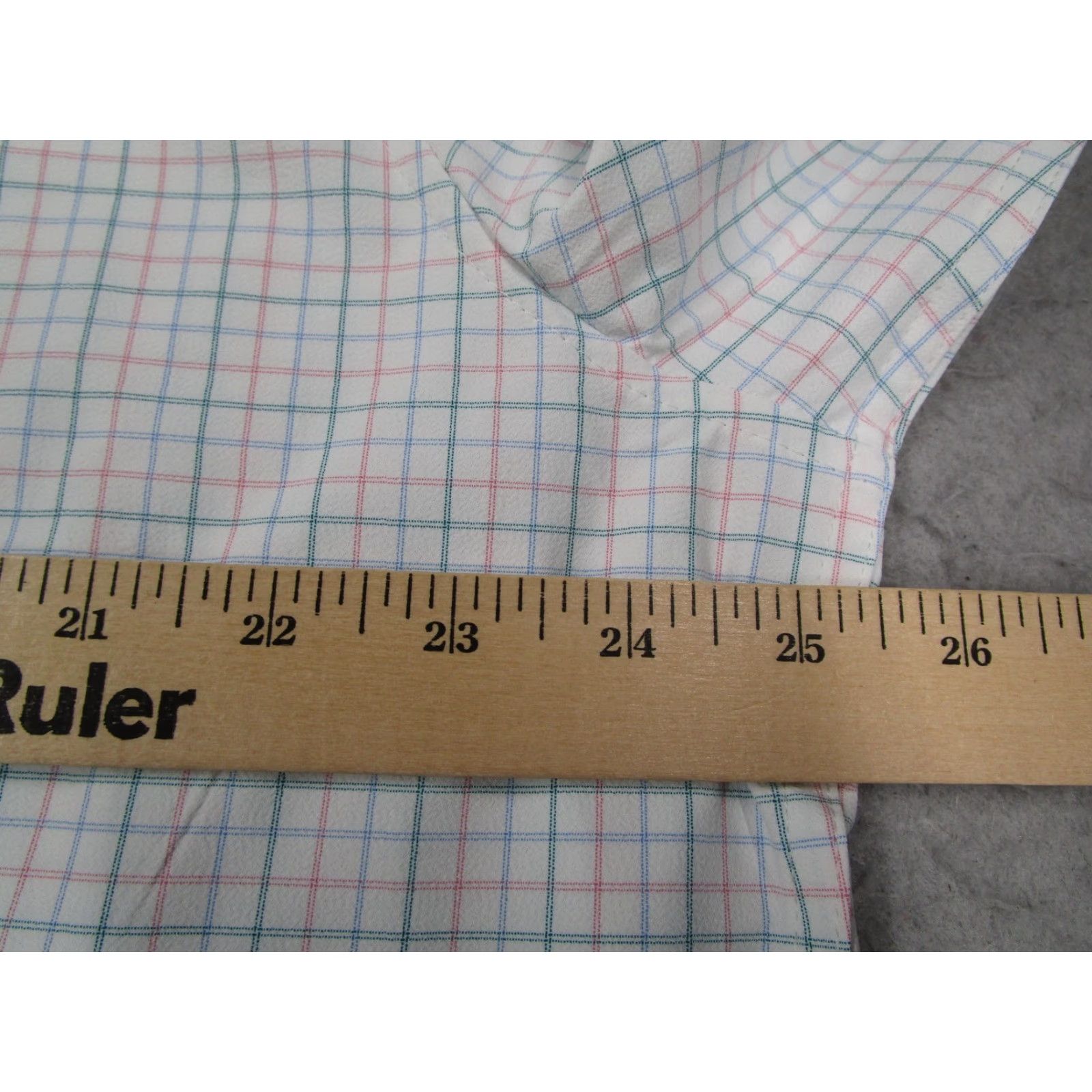 Mizzen+Main Mizzen+Main Leeward Shirt Mens XL White Cameron Plaid Classic Dress Long Sleeve Size 46R - 7 Thumbnail