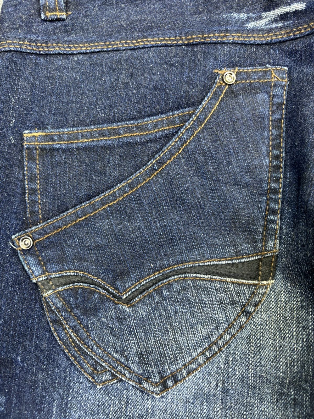 Japanese Brand 💥FLARE🔥Insane NCFM Japan Stone Wash Flare Jeans F714 Size US 36 / EU 52 - 22 Thumbnail