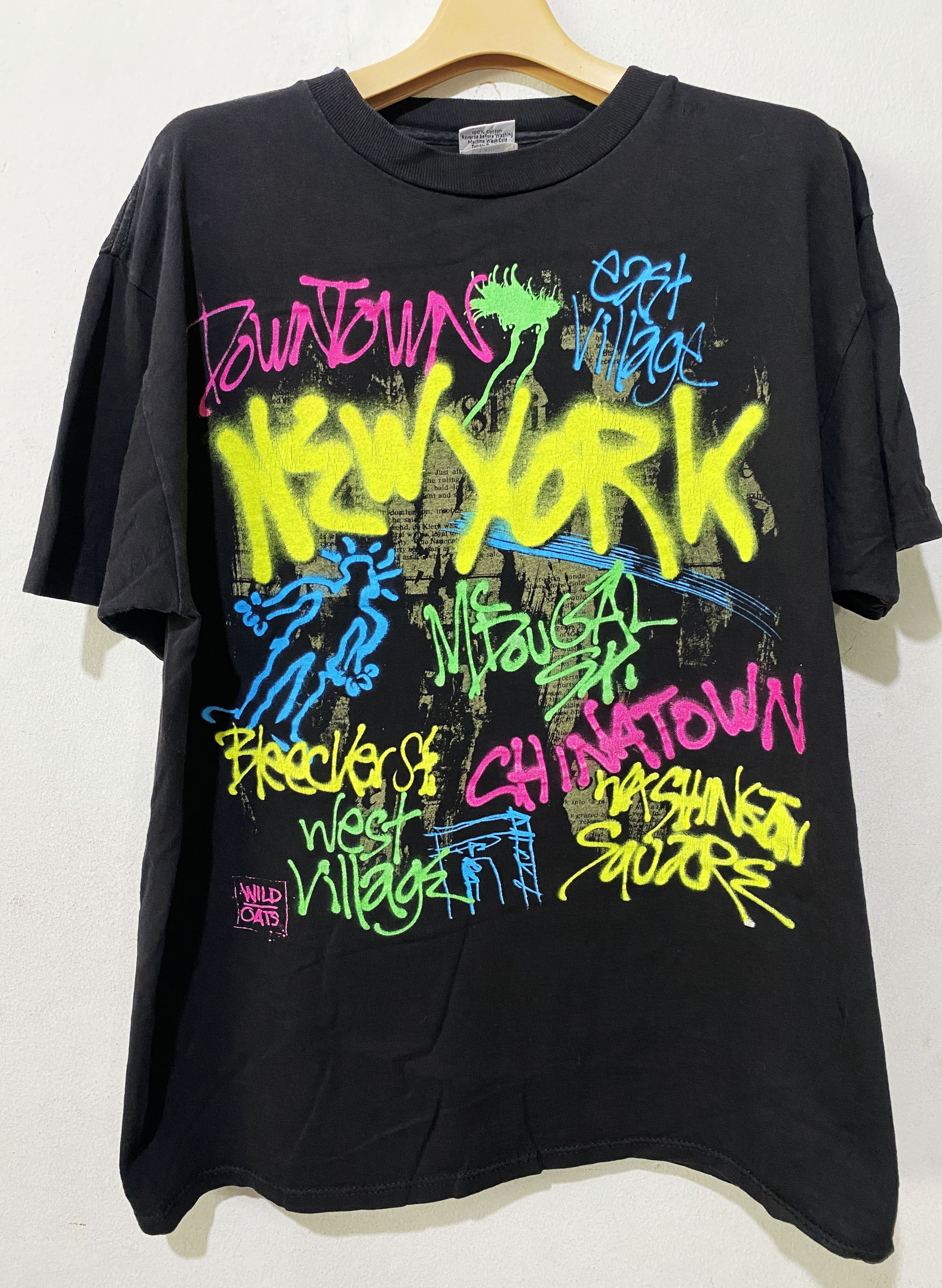Vintage Vintage 90s New York City Graffiti Shirt Size US L / EU 52-54 / 3 - 1 Thumbnail