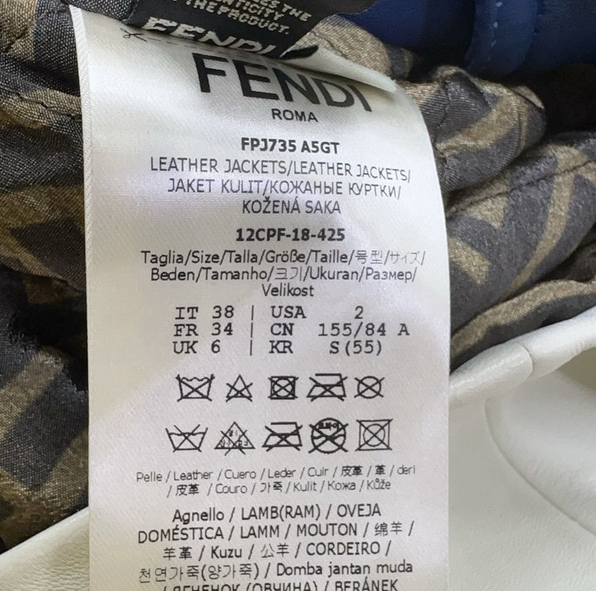 Fendi Fendi x Fila Leather Biker Jacket Size XS / US 0-2 / IT 36-38 - 5 Thumbnail