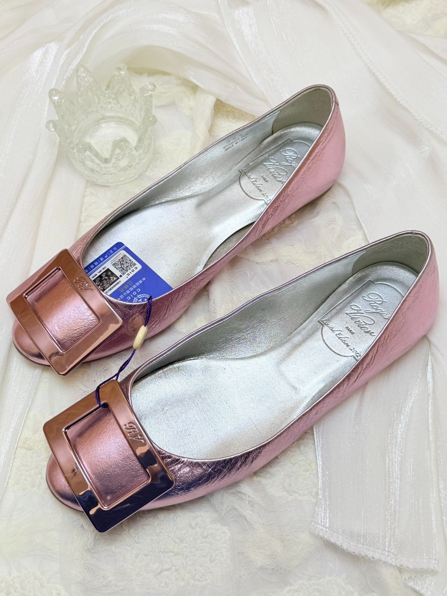 Roger Vivier Roger Vivier Retro Pink Lowtop Sneakers us_5-5 Women Size US 5.5 / IT 35.5 - 1 Thumbnail