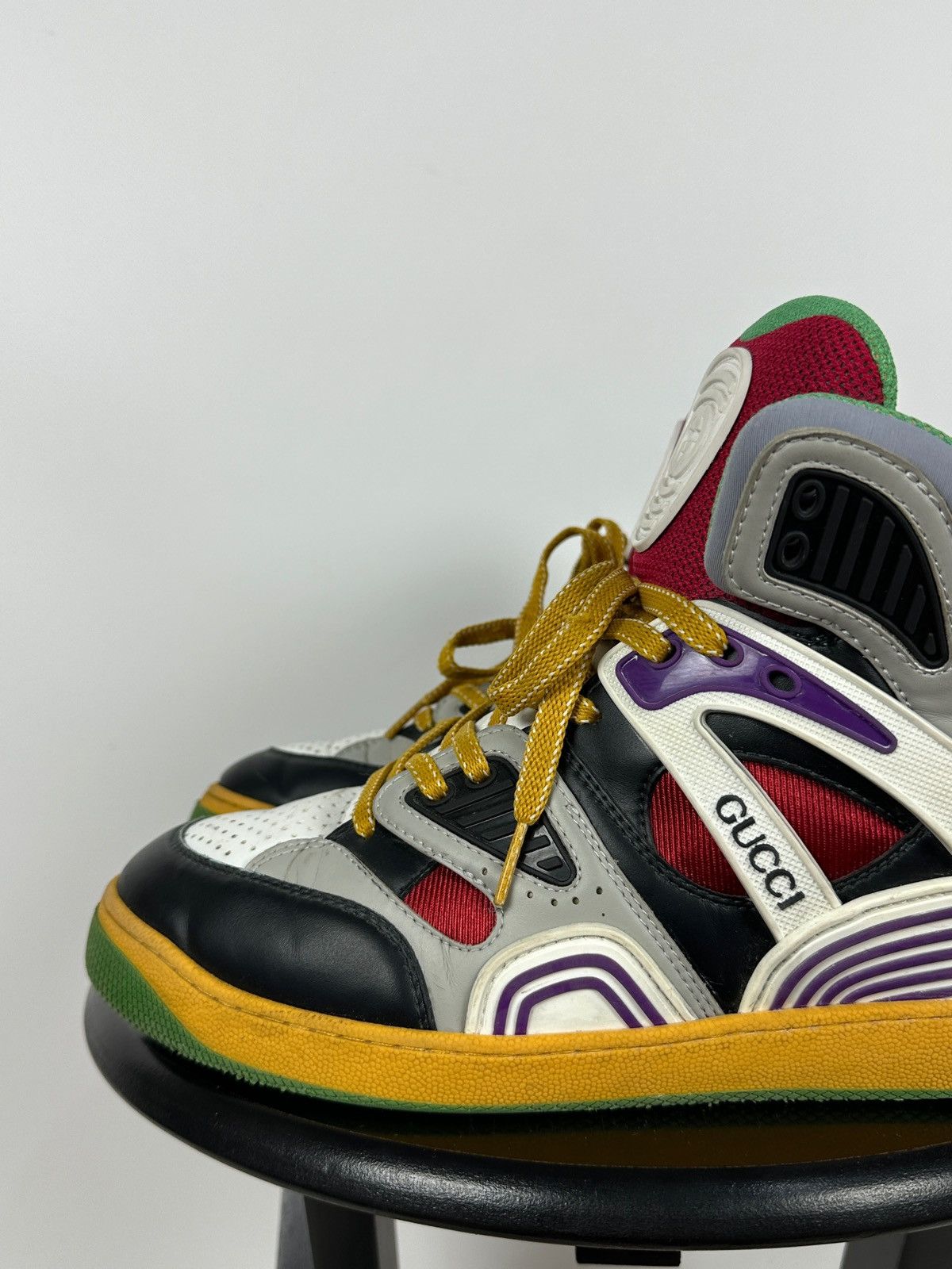 Gucci Gucci Basket Hi Top Sneakers Size US 8.5 / EU 41-42 - 13 Thumbnail