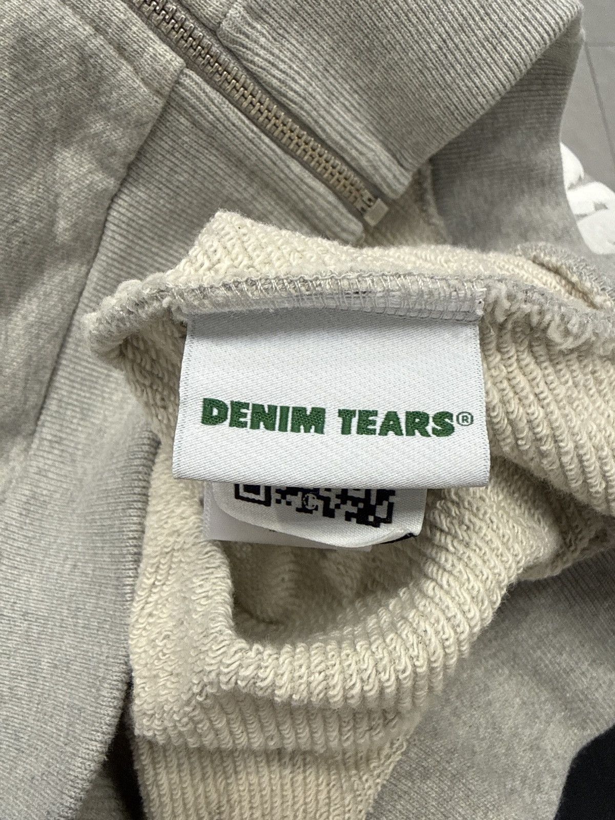 DENIM TEARS Denim Tears Cotton Wreath Zip Up Hoodie Grey Large Size US L / EU 52-54 / 3 - 3 Thumbnail