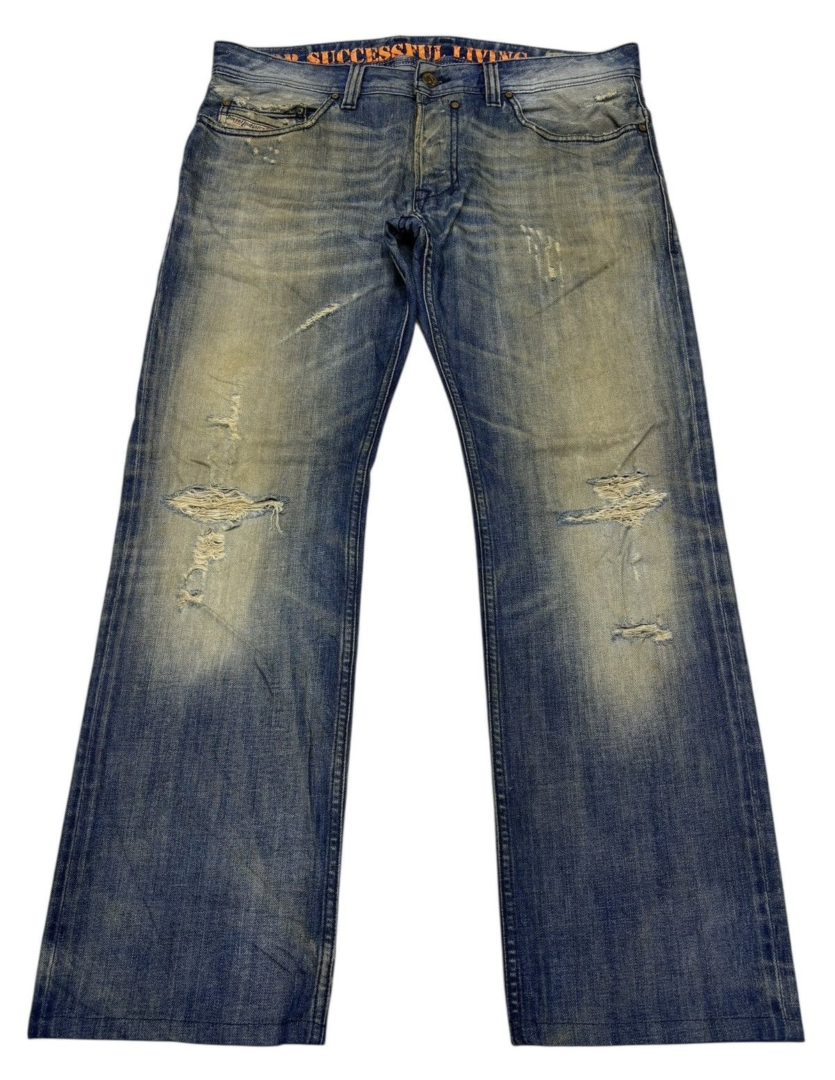 Diesel Diesel Rusty Thrashed Ripped Distressed Denim Jean Size US 36 / EU 52 - 1 Thumbnail