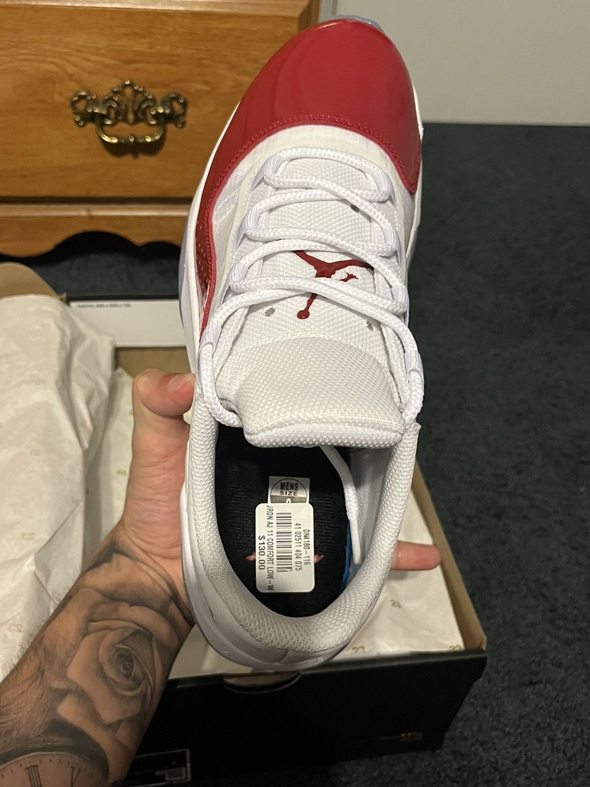 Jordan Brand Jordan 11 Comfort Low (Cherry Red) Size US 9 / EU 42 - 8 Thumbnail