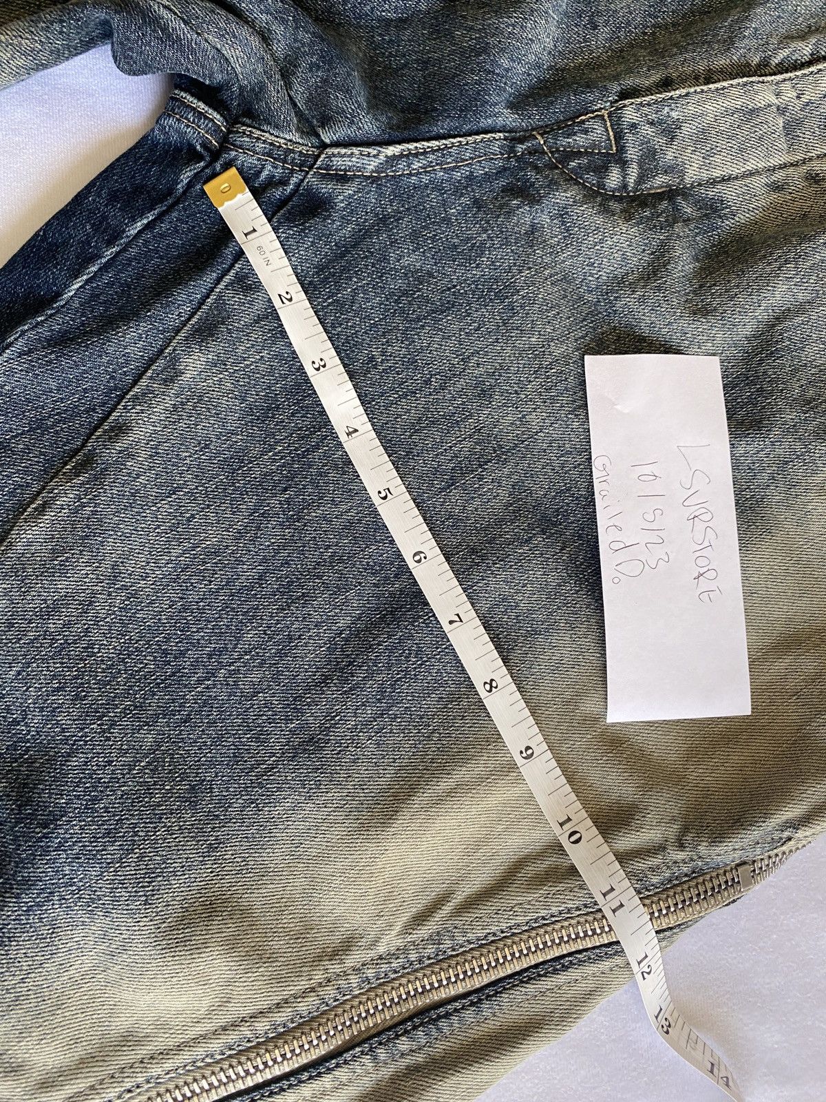 Rick Owens × Rick Owens Drkshdw Rick Owens DRKSHDW Bolan Banana Zip Jean Minearl Pearl 32 Size US 32 / EU 48 - 14 Thumbnail