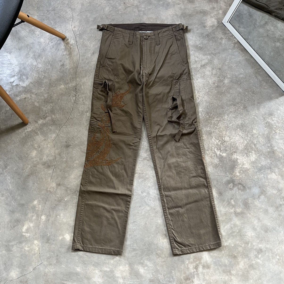291295=Homme 291295 Homme Y2K Style Bondage Cargo Pants Size US 30 / EU 46 - 1 Thumbnail