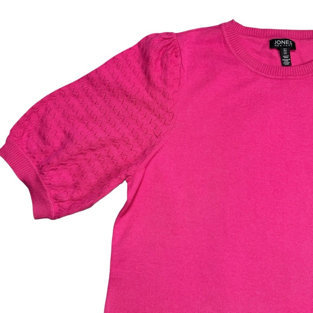Jones New York NWT New $79 Jones New York Stitch Sleeve Azalea Pink Sweate Size L / US 10 / IT 46 - 4 Thumbnail