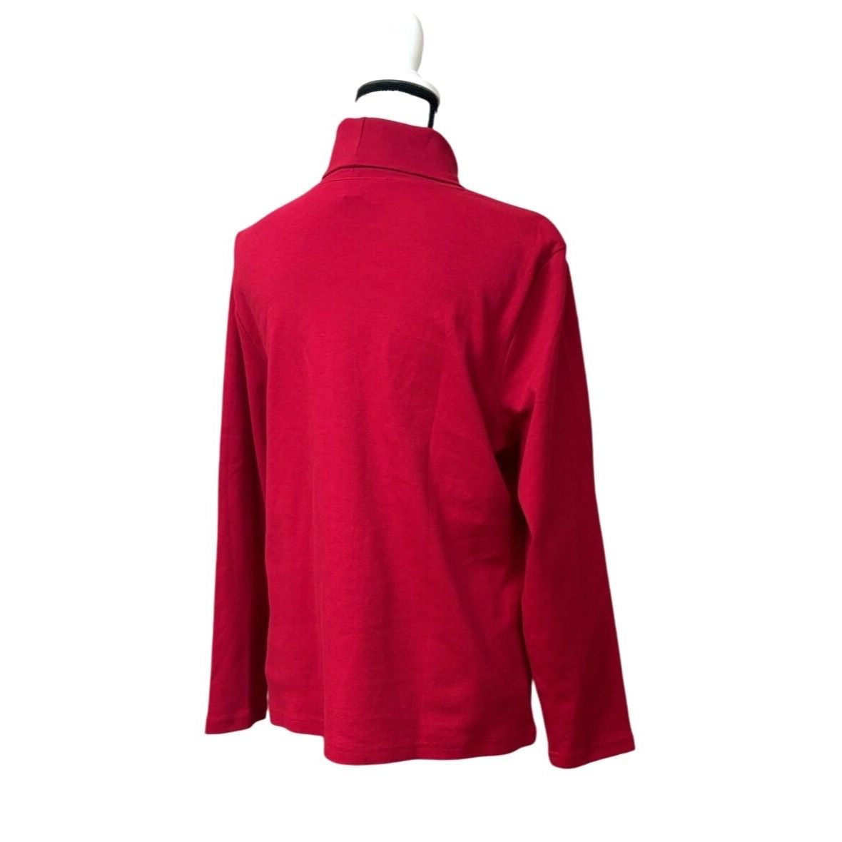 Other Karen Scott Sport Cotton Turtleneck Sweatshirt, Red, PXL Size ONE SIZE - 3 Thumbnail