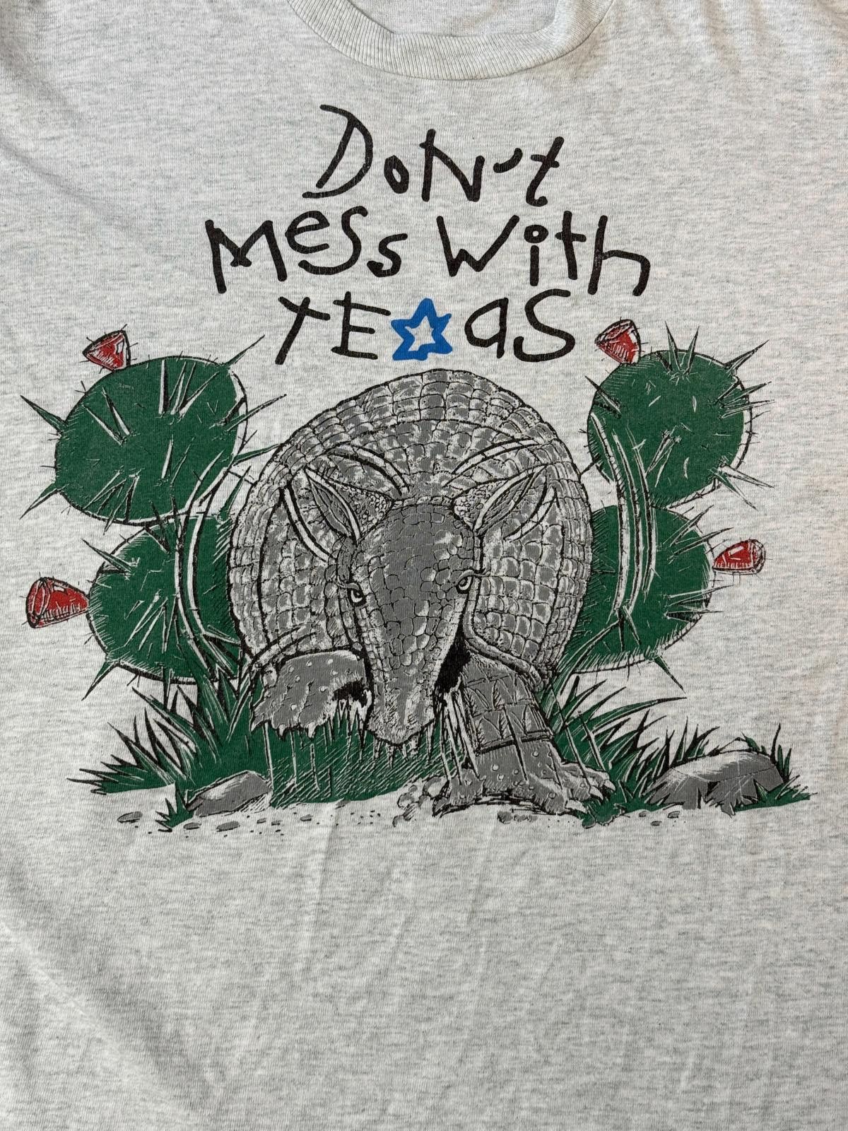 Fruit Of The Loom VTG Armadillo T-shirt Don't Mess With Texas Breakthrough XL Size US XL / EU 56 / 4 - 4 Thumbnail
