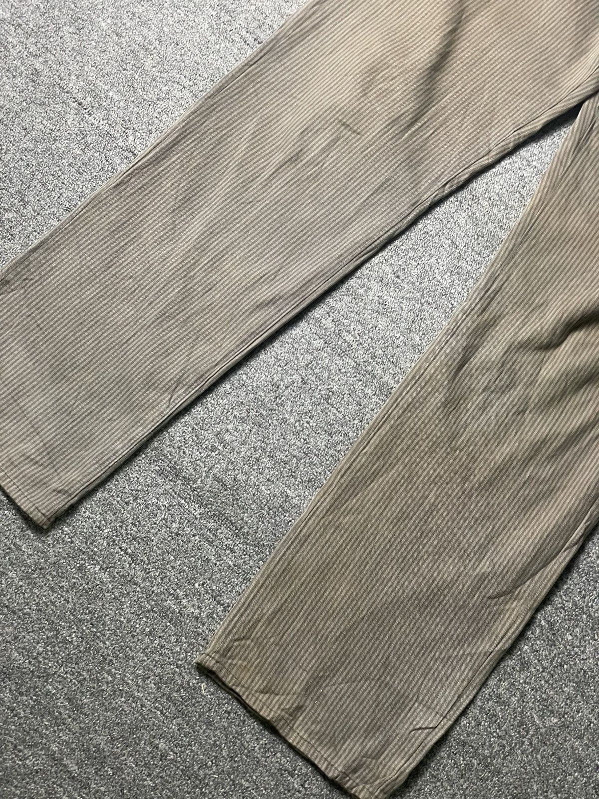 Japanese Brand × Vintage Vintage LOUIS CHAVLON Stripes Denim Pants (112) Size US 33 - 2 Thumbnail