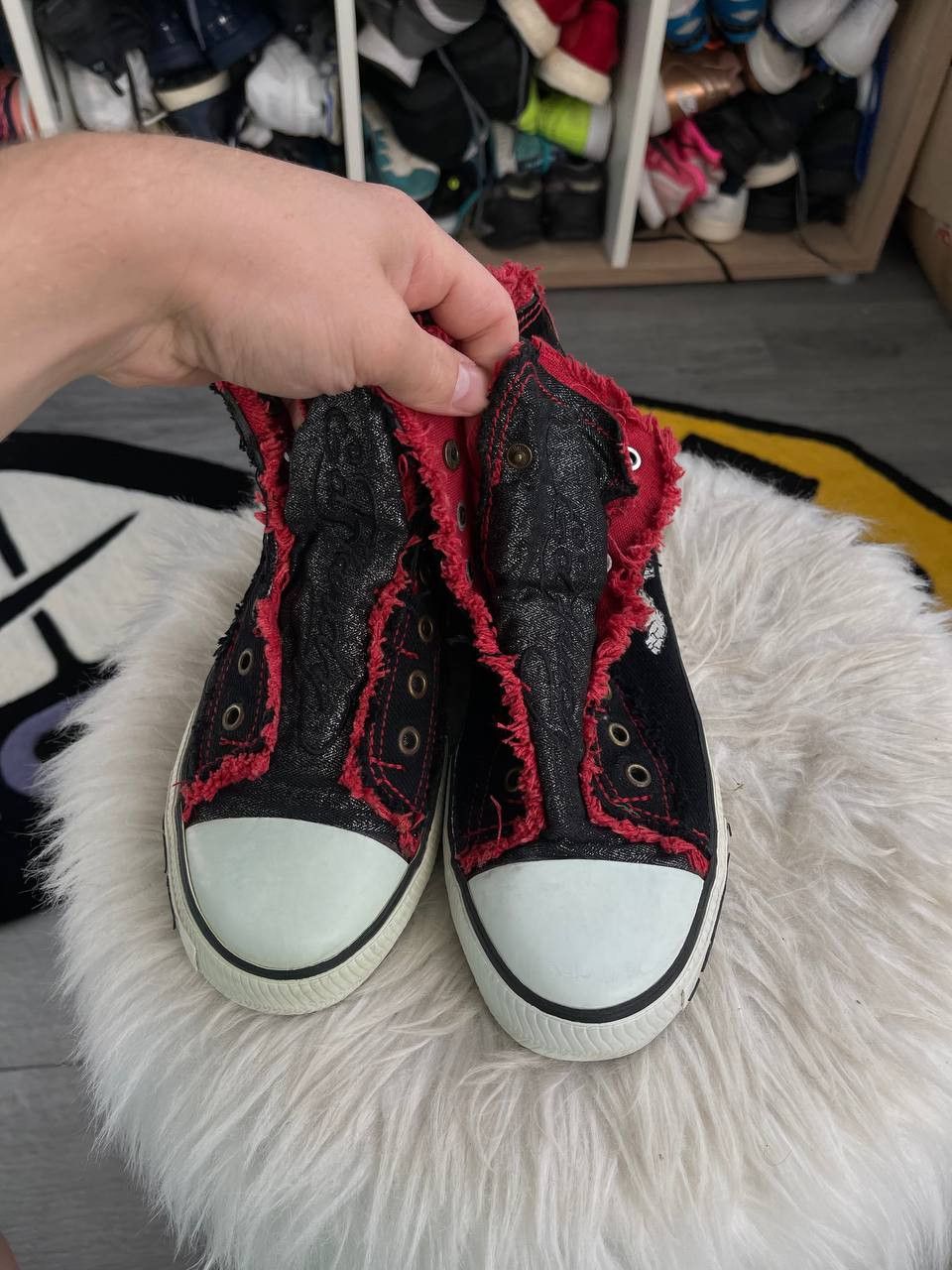 Christian Audigier × Ed Hardy × Vintage Mens Vintage Ed Hardy sneakers shoes tiger dragon y2k rare Size US 8 / EU 41 - 4 Thumbnail