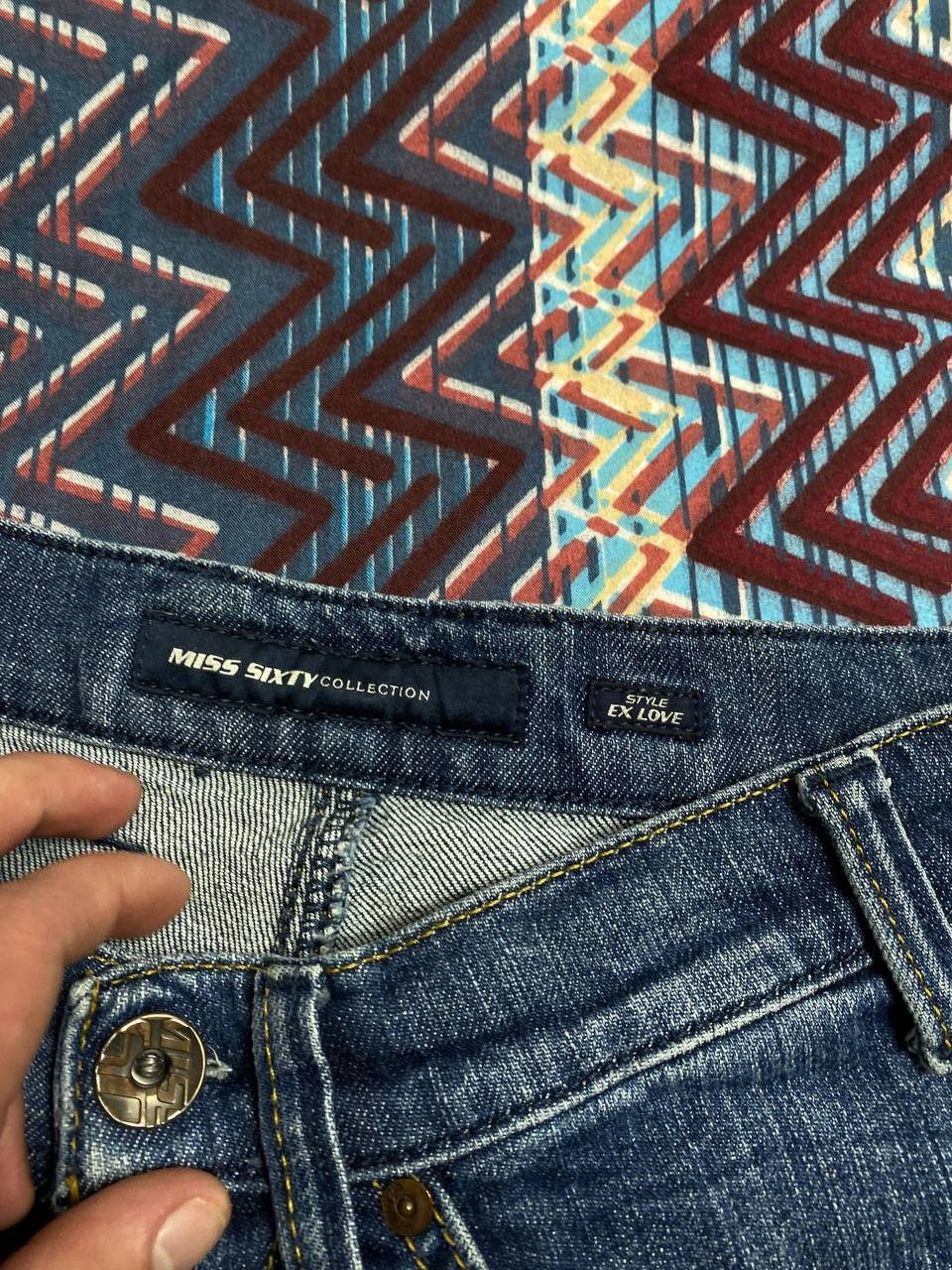Miss Sixty × Vintage Miss Sixty lady`s flare jeans denim vintage Size 28" / US 6 / IT 42 - 2 Thumbnail